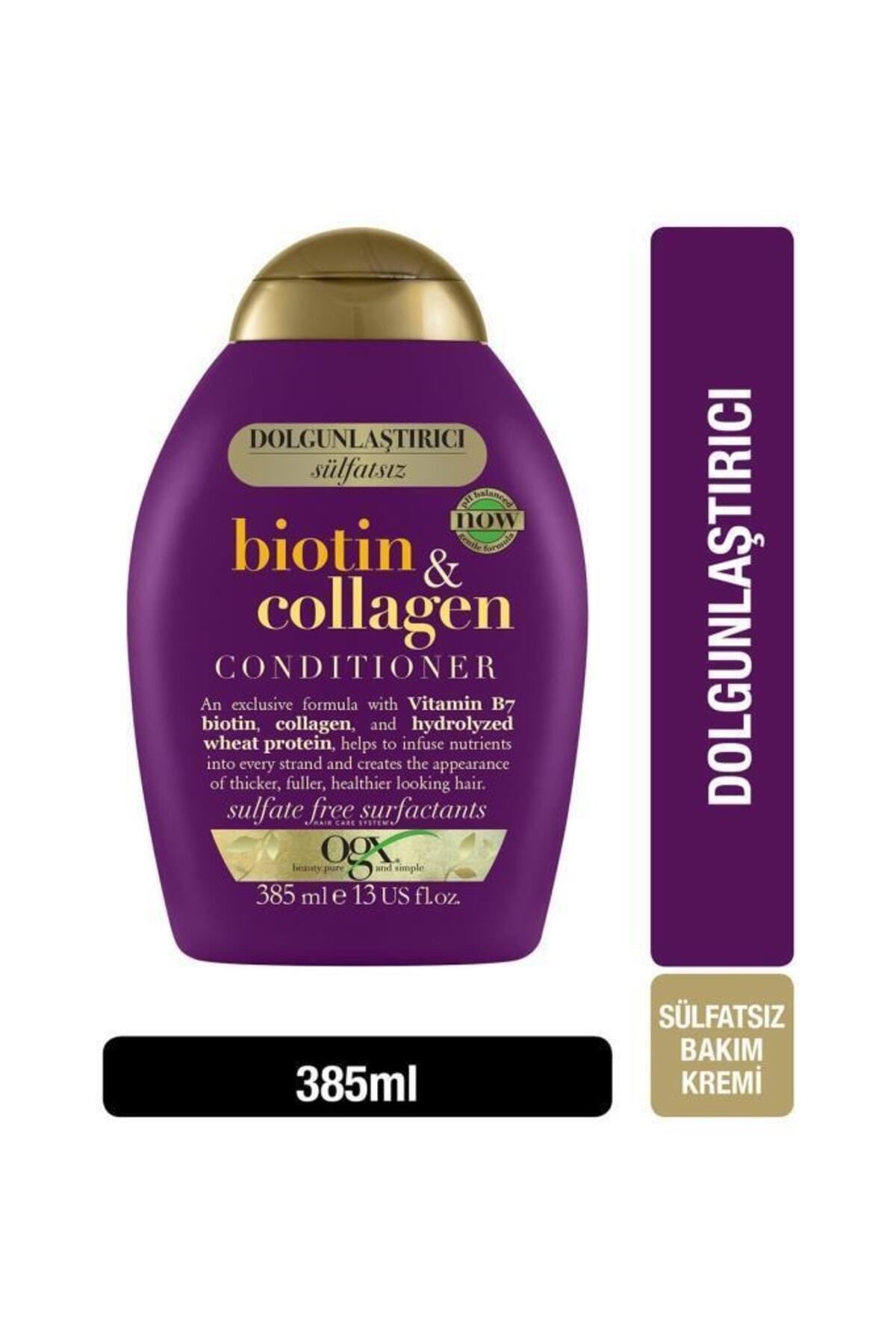 OGX Dolgunlaştırıcı Biotin & Collagen Saç Bakım Kremi 385 ml