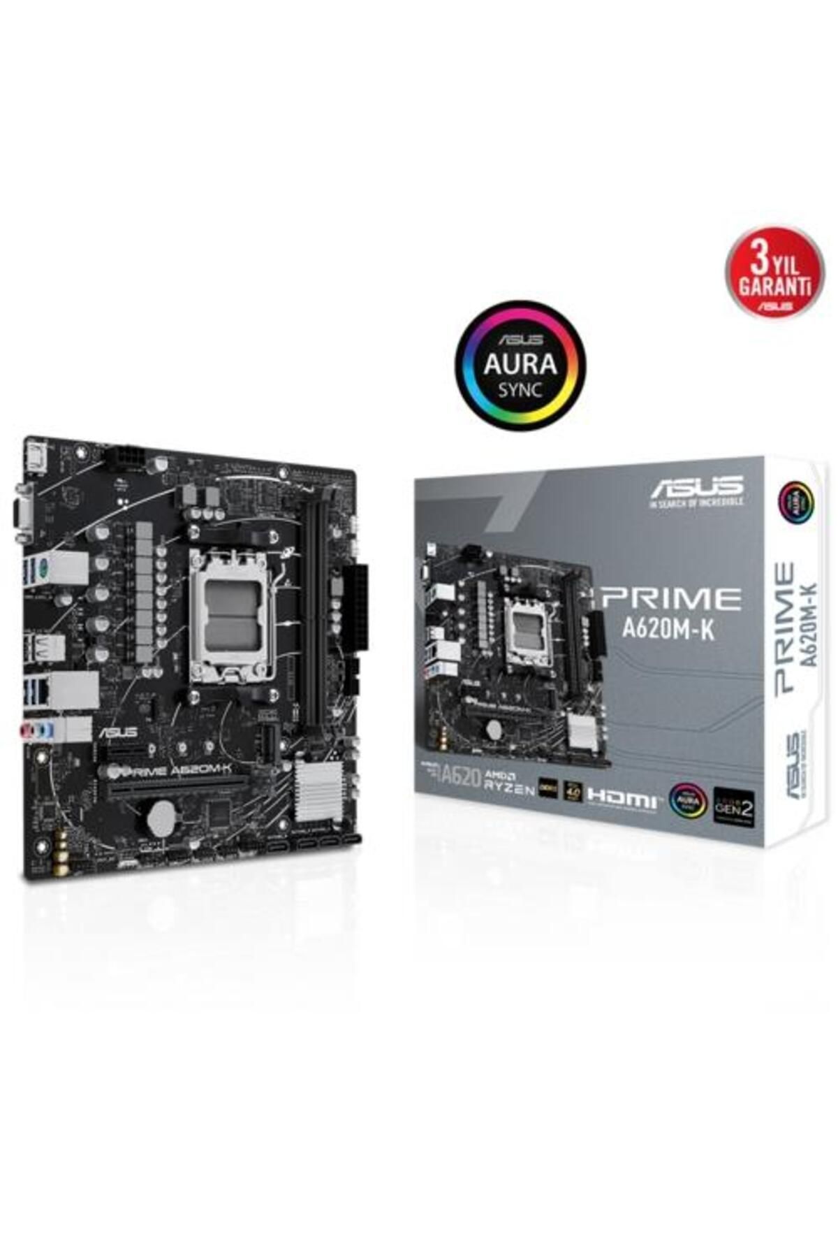 ASUS PRIME A620M-K AM5 DDR5 SES GLAN HDMI/VGA SATA3 USB3.2 mATX