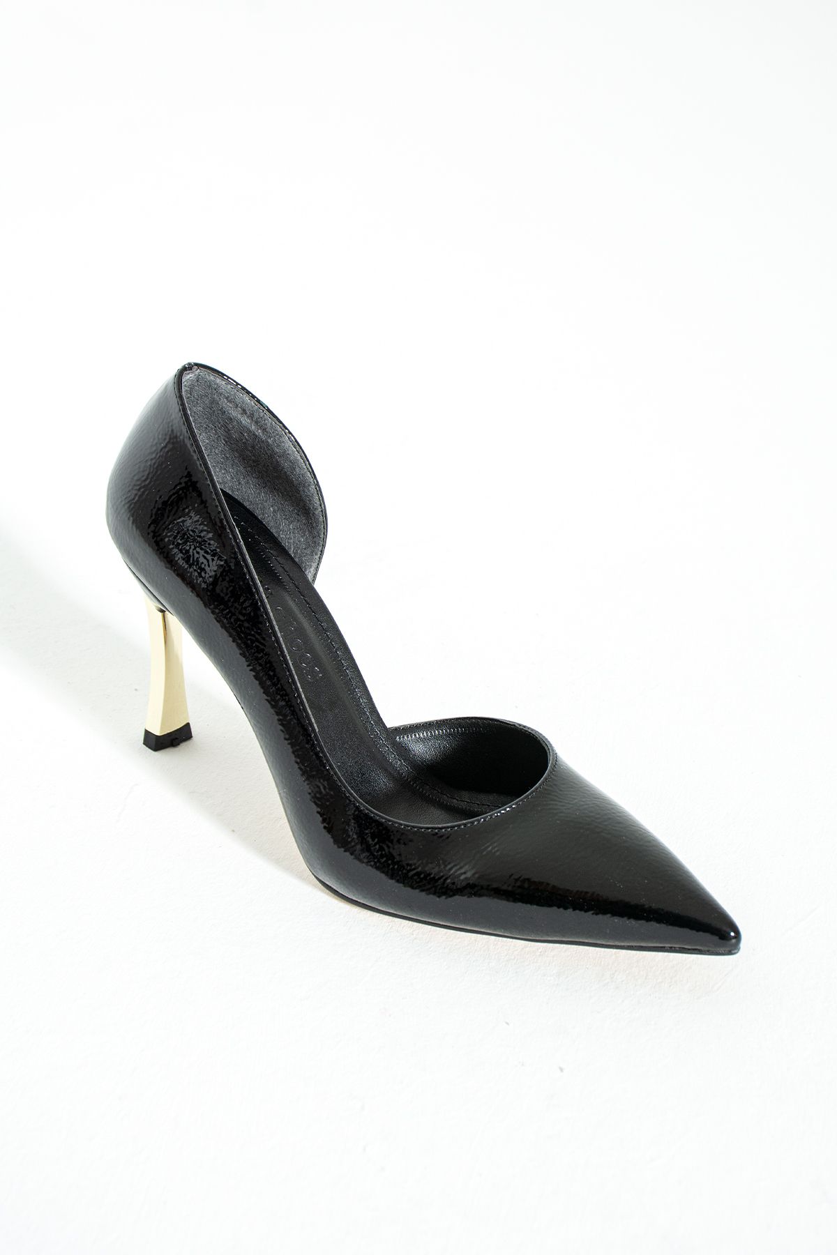 Güllü Shoes Kadın Topuklu Ayakkabı - Yüksek Topuklu Stiletto Rahat Şık Ve Ince Iş Ayakkabısı Siyah Rengi 9 Cm