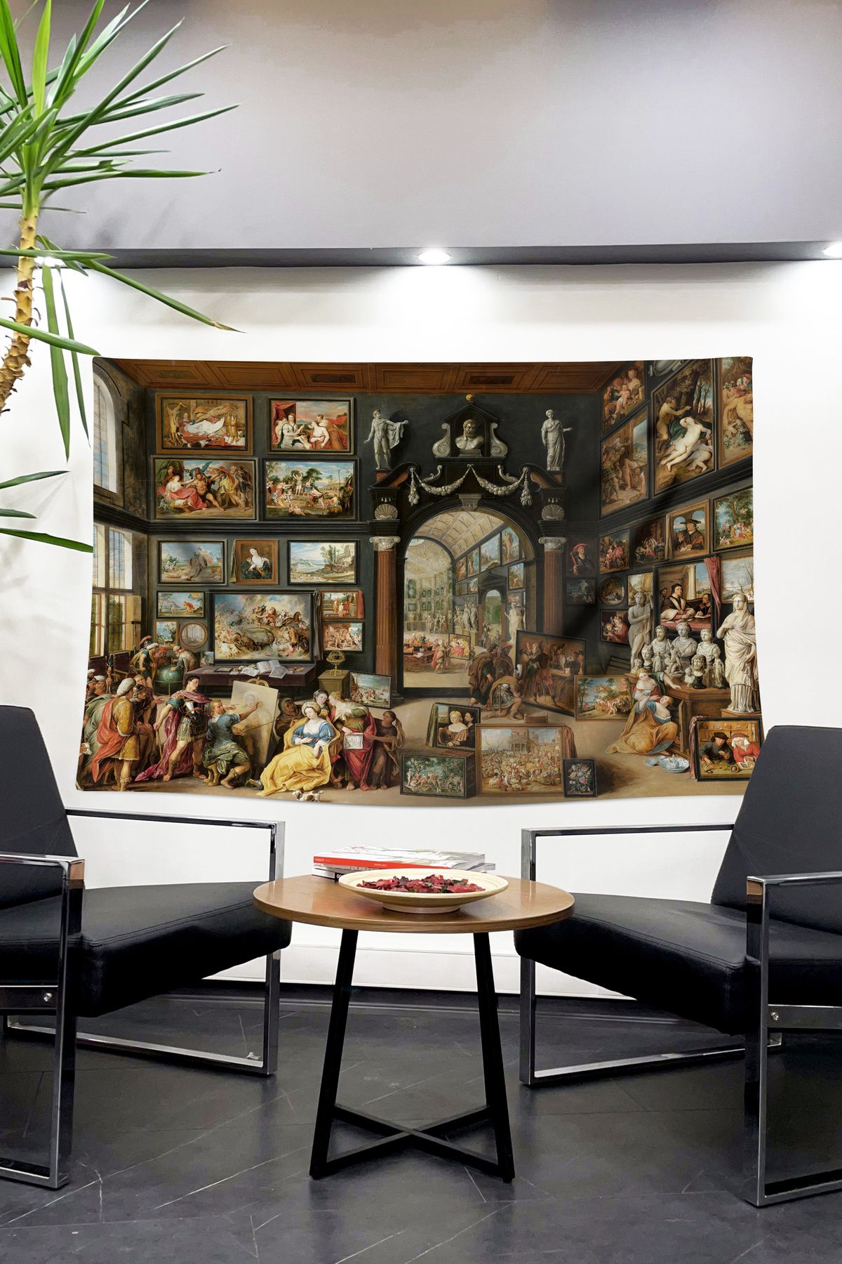 Dokumio Duvar Örtüsü - Duvar Halısı - Tapestry - Sanatsal Willem van Haecht - Apelles Campaspe'yi Resmediyor