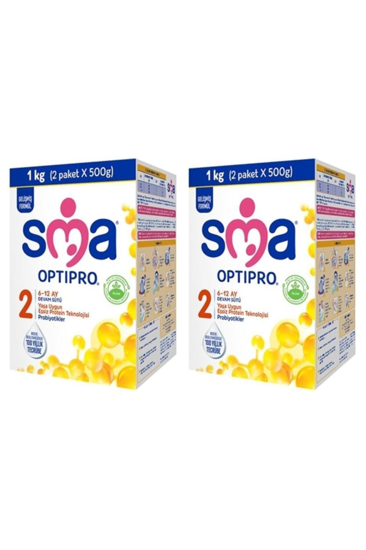 SMA Optipro Probiyotik 2 6-12 Ay Bebek Sütü 1000 Gr X 2 Adet