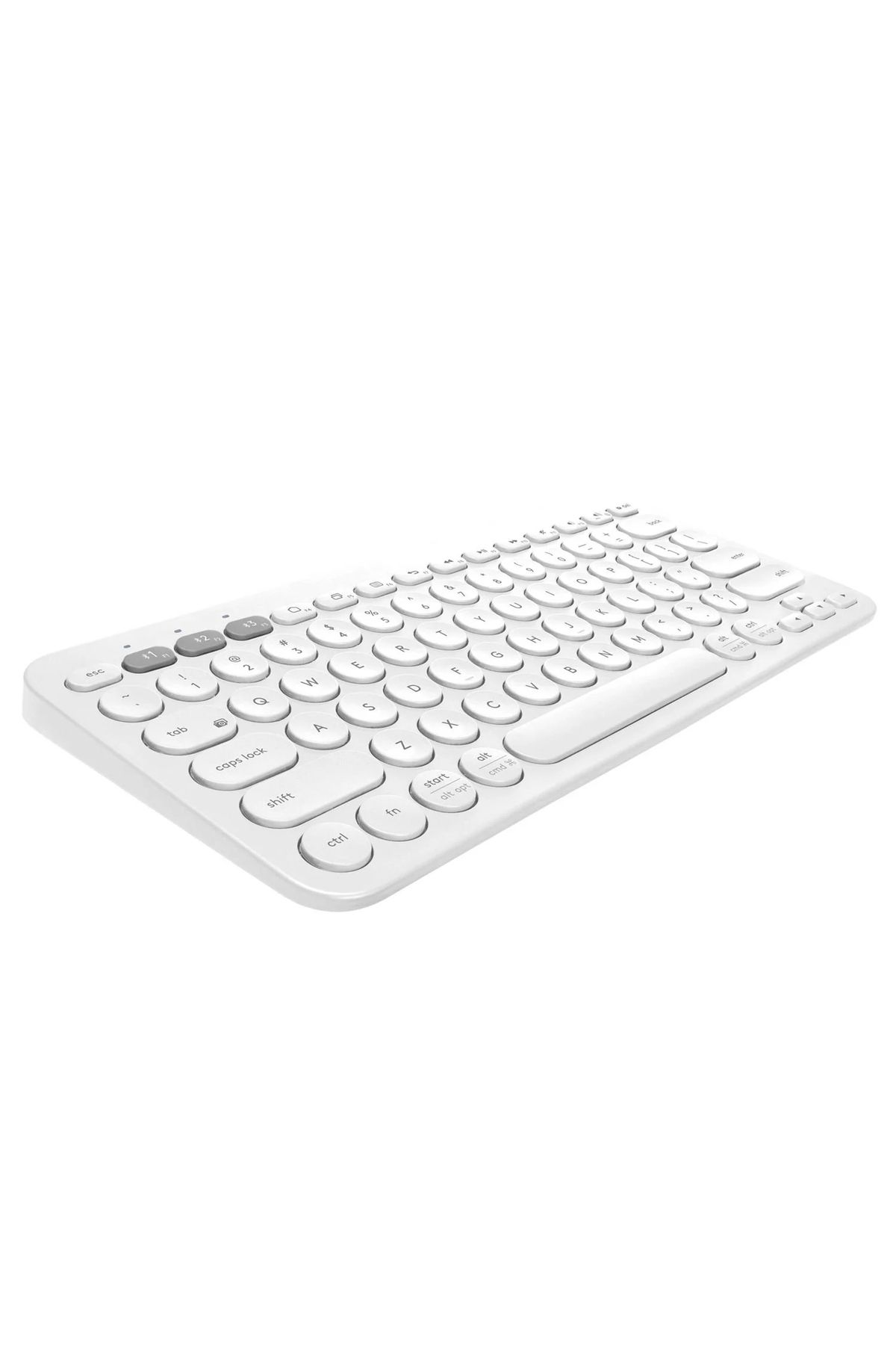 Microcase Yuvarlak Tuşlu Türkçe Q Bluetooth Kablosuz Klavye Android iOS Windows Uyumlu - AL3048