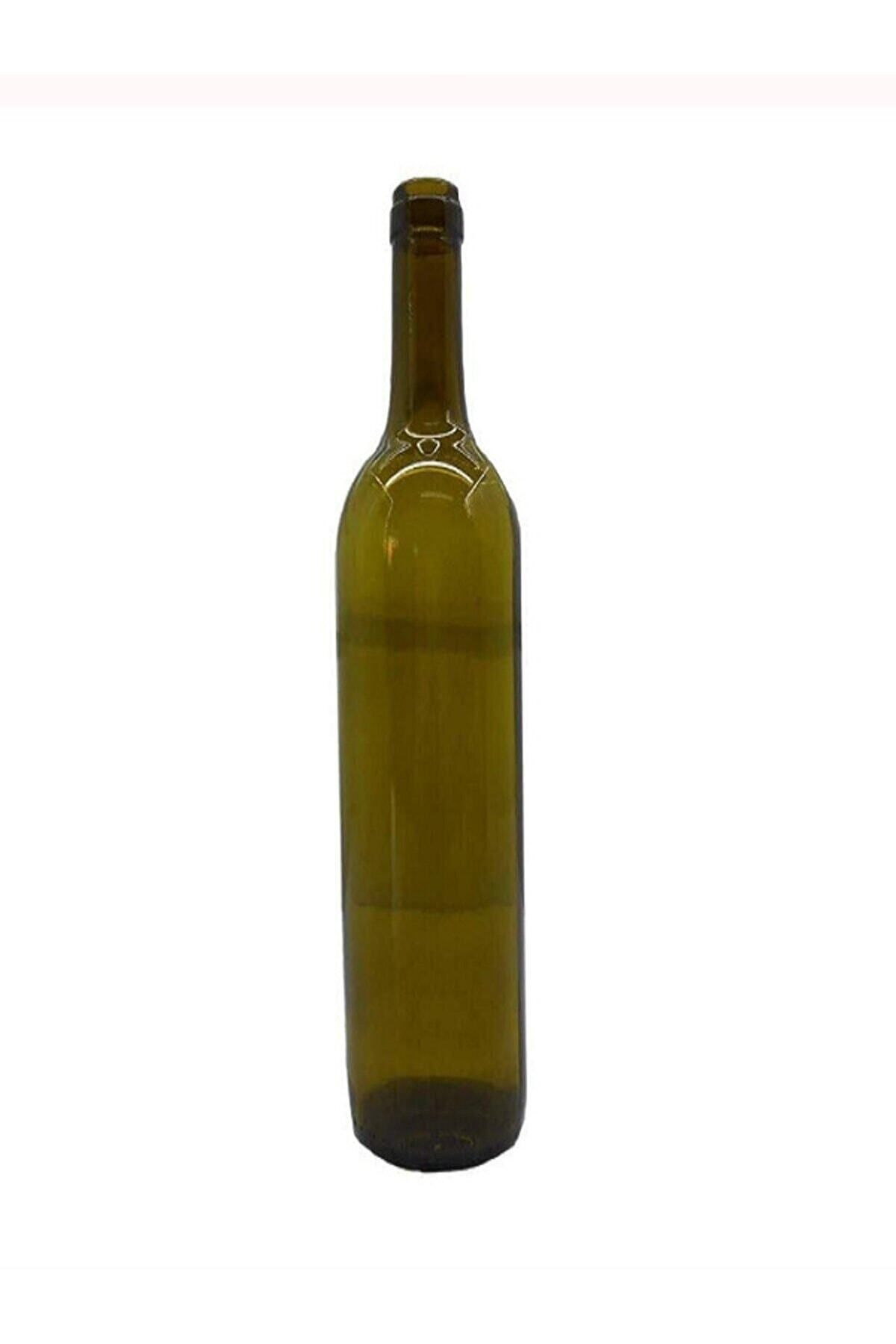 Şişecam Şarap Şişesi Ve Yağdanlık Mantar Kapaklı Cam Yağ Şişesi 750 ml