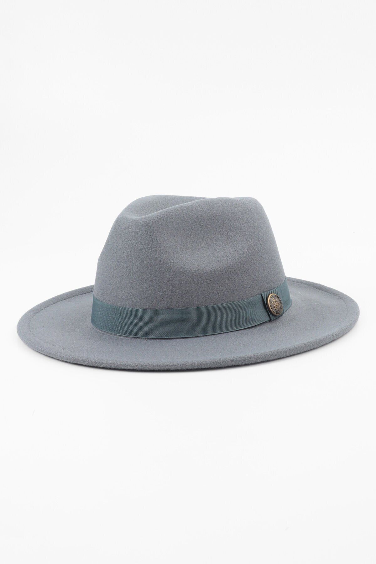 Kapin Nardo Gri Fötr Panama Şapka