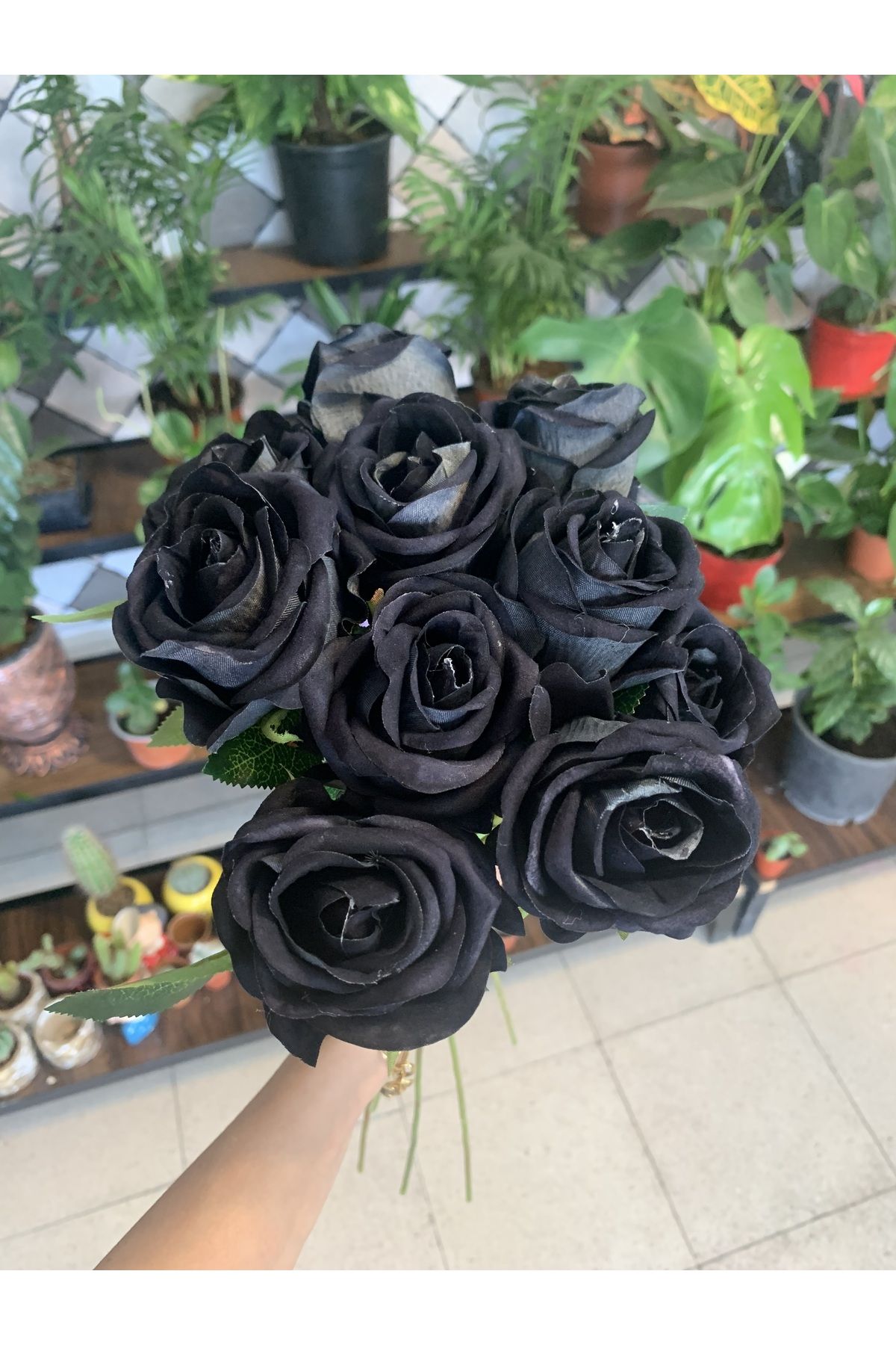 Çiçek Siyah yapay gül