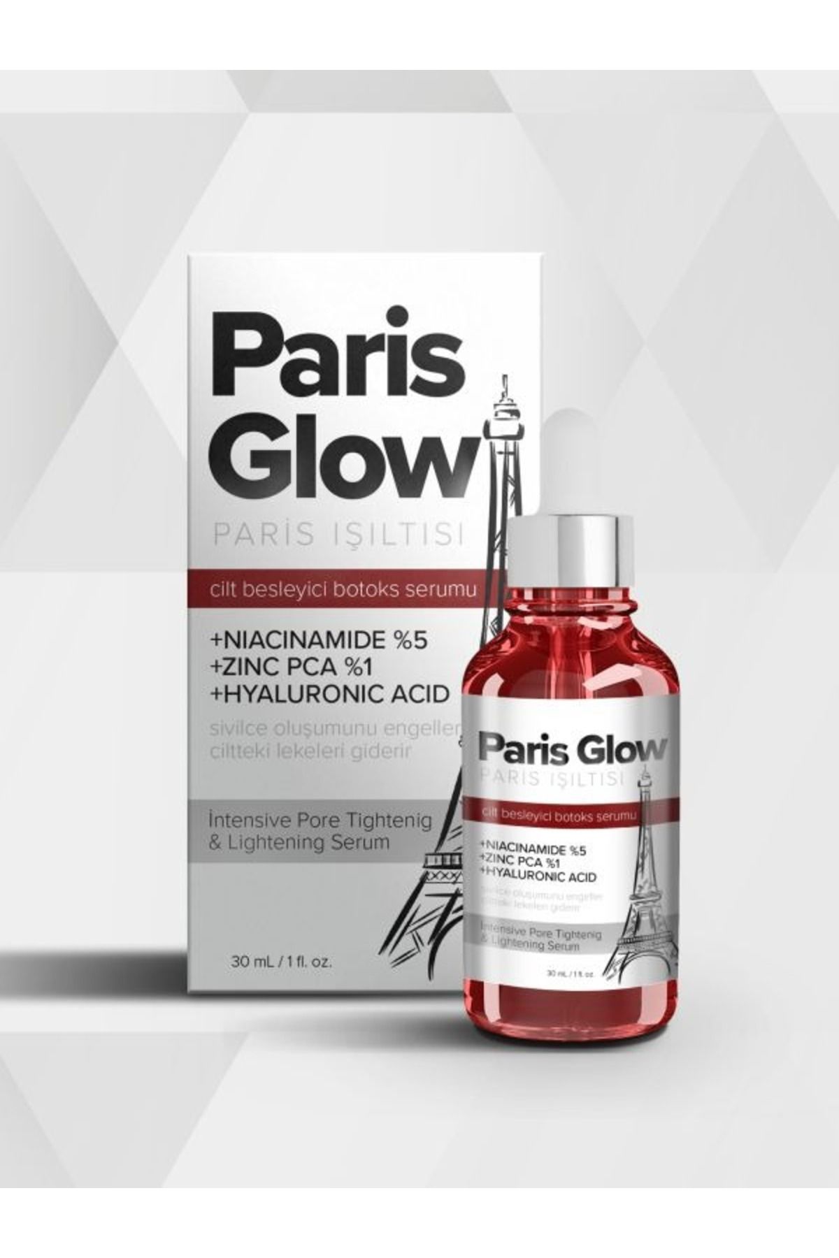 parisglow Paris Işıltısı Highlighter Yaşlanma Kırışıklık Karşıtı Etkili Serum 30ml