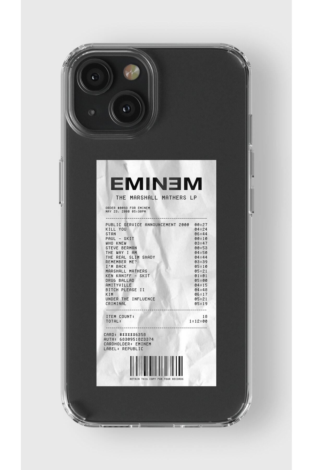 Elorakılıf Iphone 15 Uyumlu Eminem Tasarımlı Premium Şeffaf Kılıf