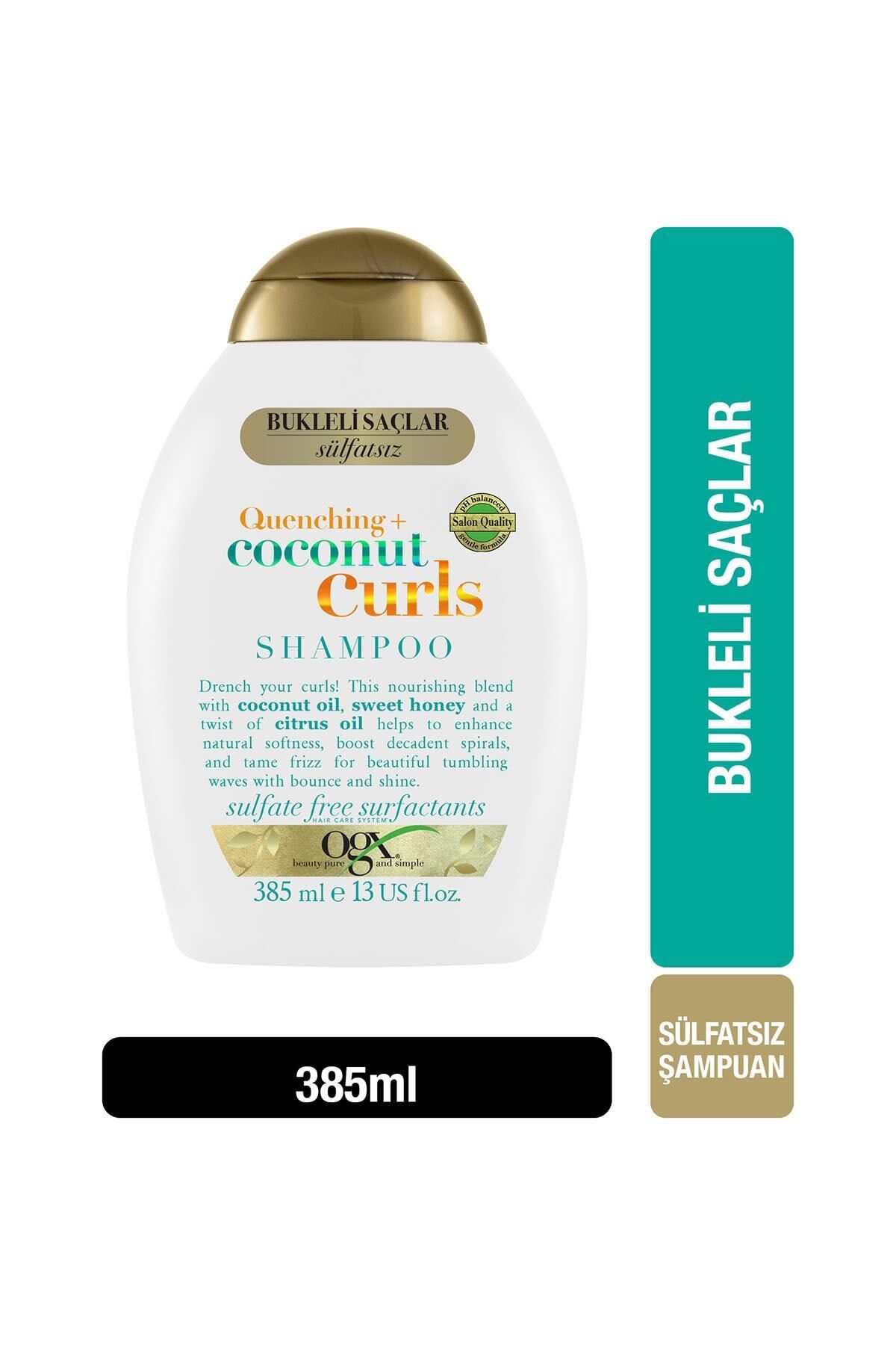 OGX Bukleli Saçlar Için Nemlendirici Coconut Curls Şampuan 385 ml