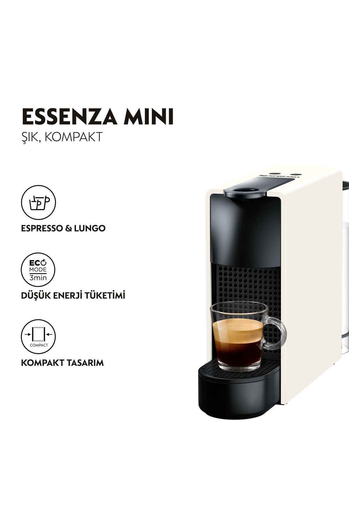 Nespresso Essenza Mini C30 White Kahve Makinesi
