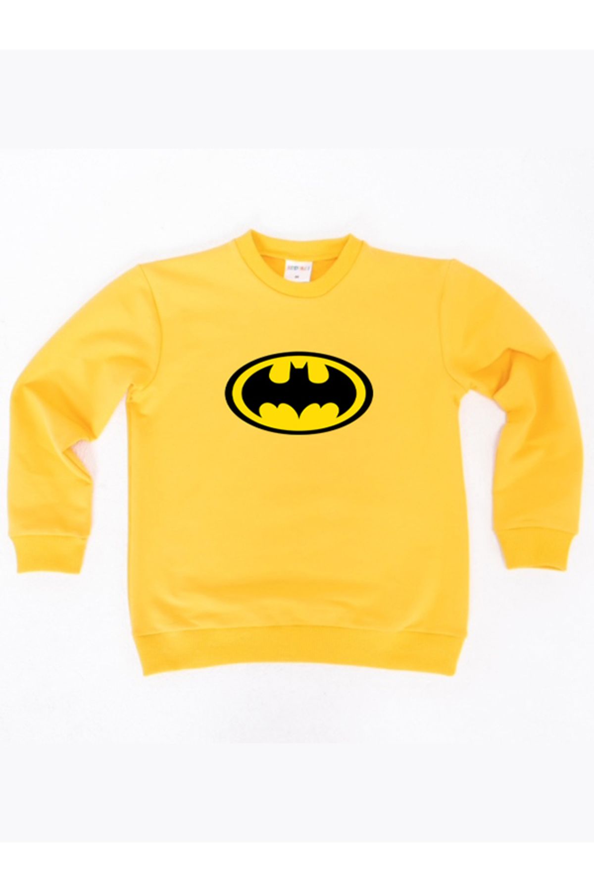 Batman baskılı pamuklu kumaş çocuk sweatshirt