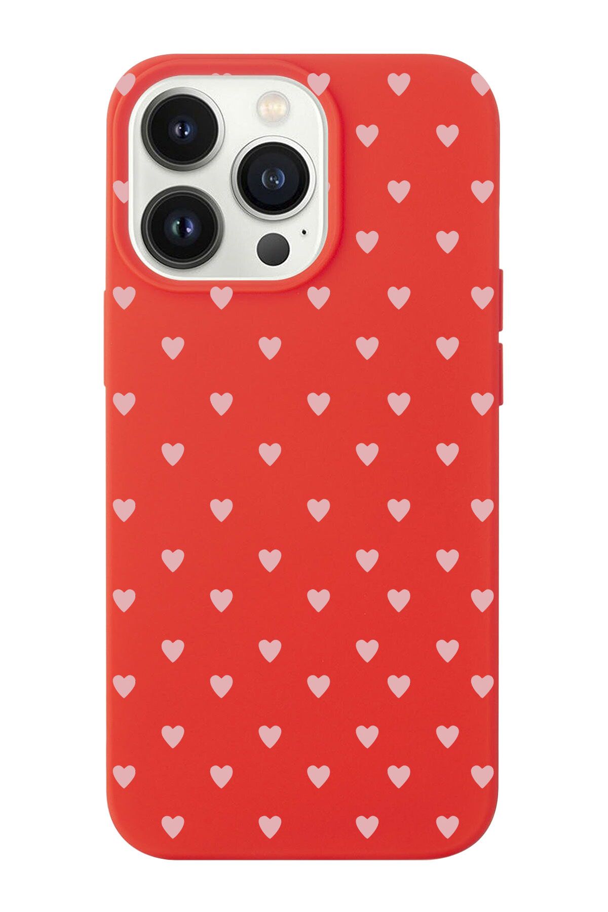 Rupti Iphone 15 PRO MAX Uyumlu Kalp Kaplama Tasarımlı Lansman Telefon Kılıfı