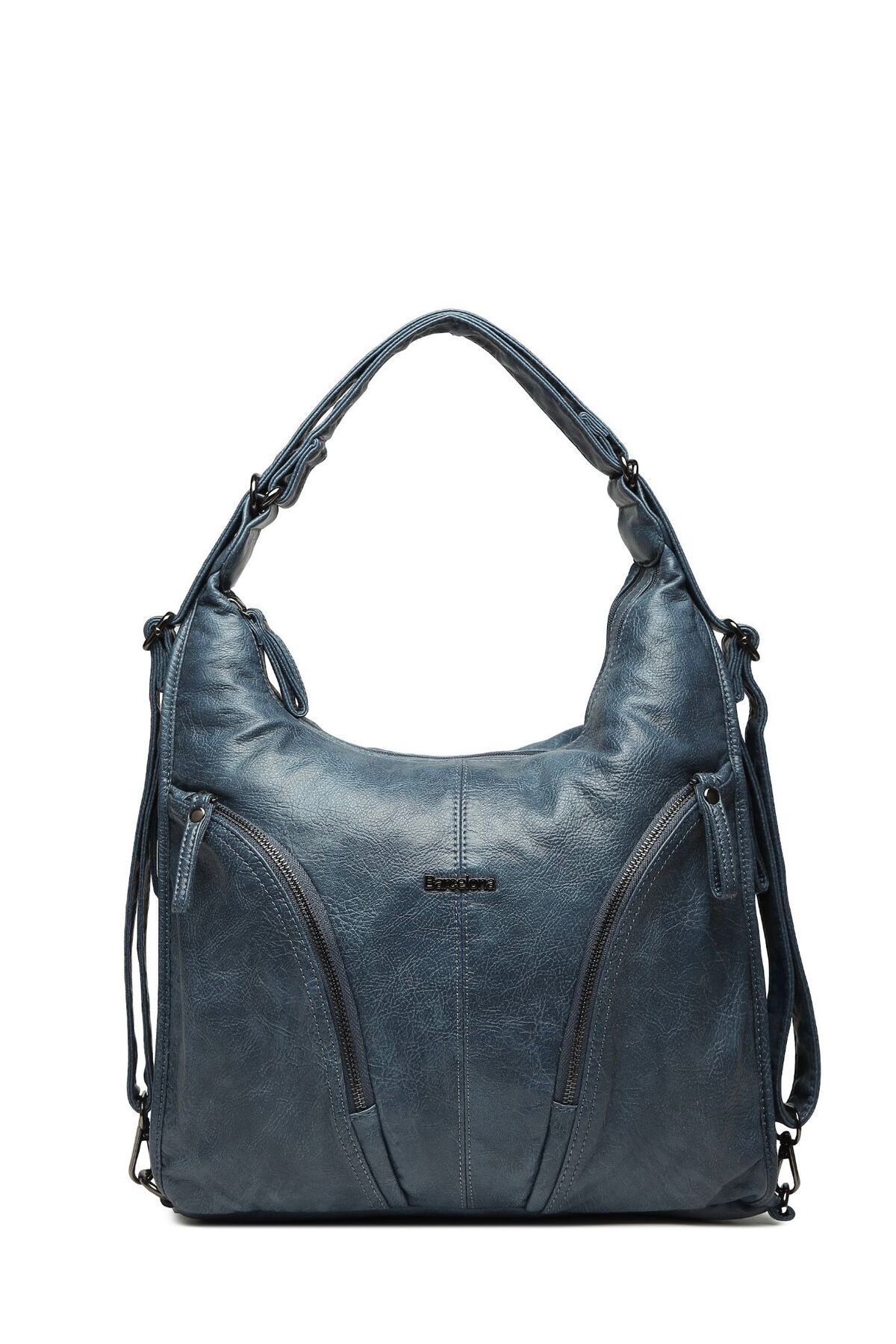 21K Smart Bags Barcelona ithal Yıkama Deri Hem Sırt Hem Omuz Askılı Kadın Çantası-1859