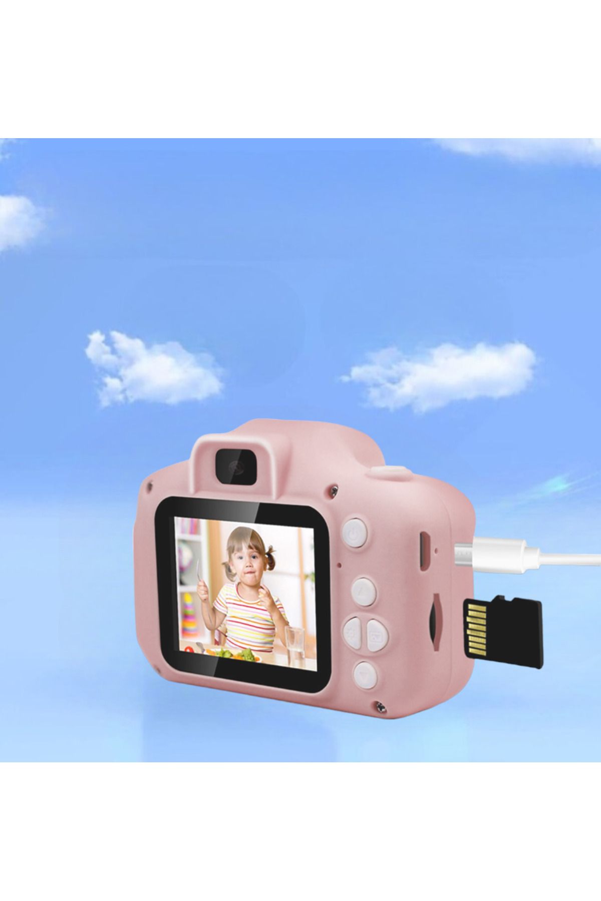 resolut Dijital Fotoğraf Makinesi Mini Çocuk 1080p Hd Kamera Selfie