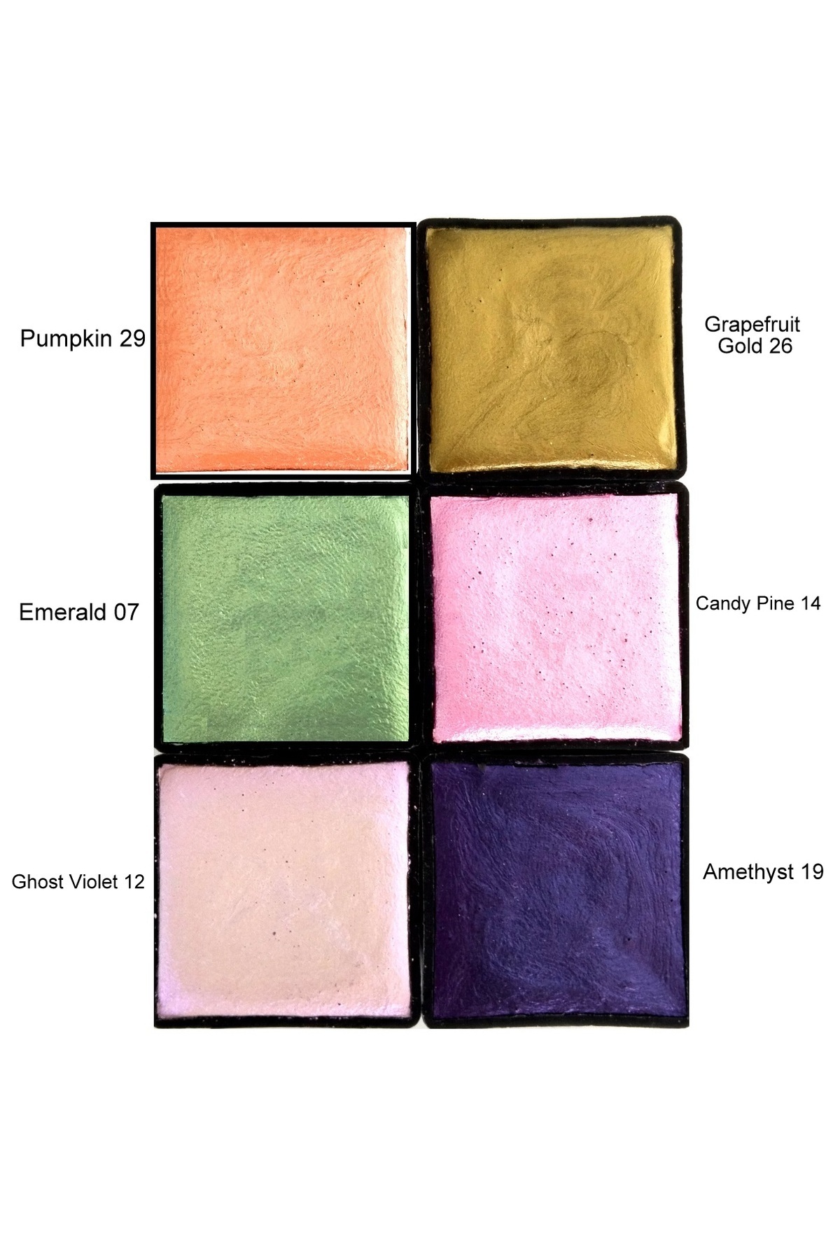 Sanathobi Metalik Yaldız Sulu Boya Seti 6 Renk Profesyonel Sanatçı Boyası