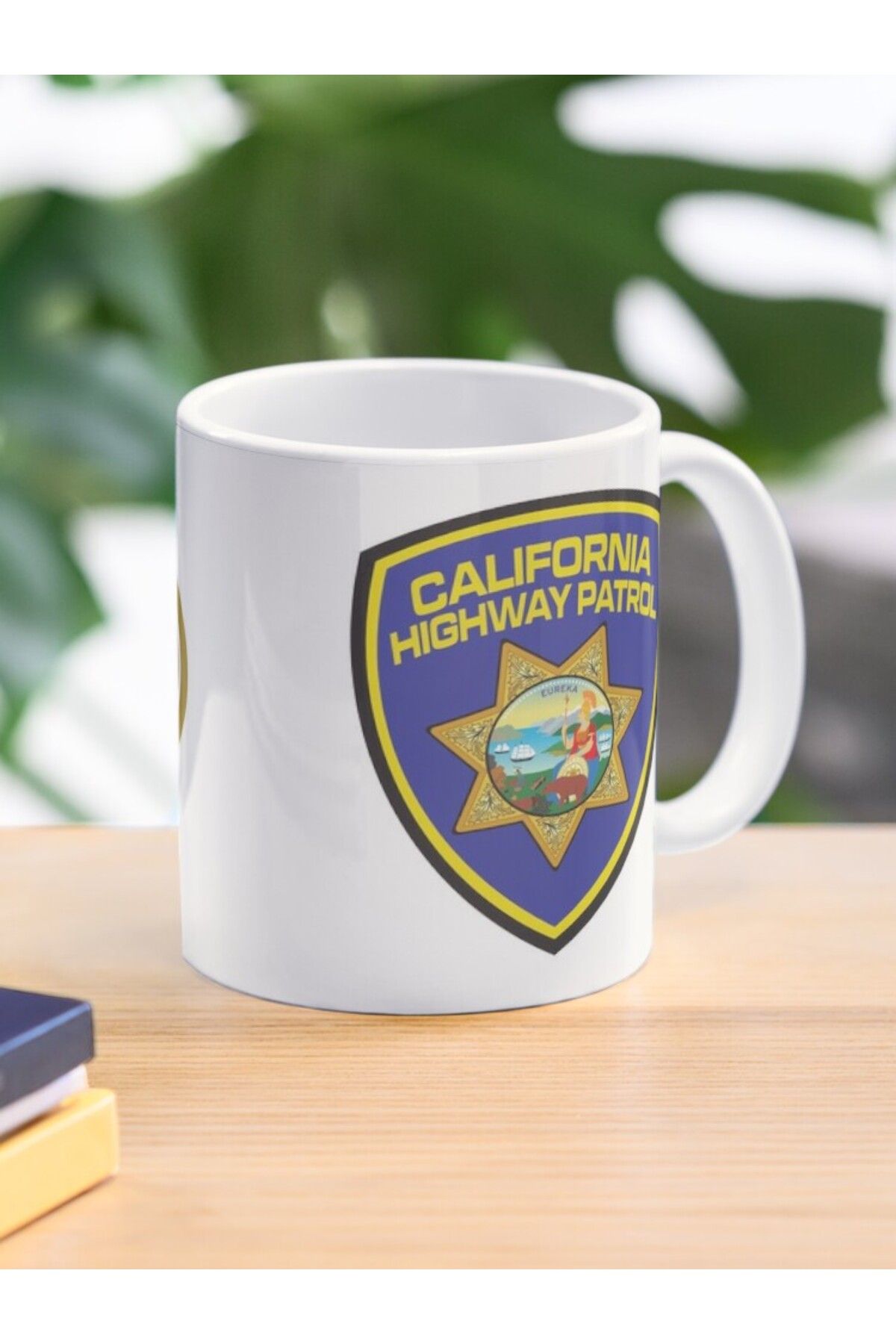 w house Baskılı Kupa Bardak 002255 - CHP -- CALIFORNIA HIGHWAY PATROL Shield Coffee Mug
