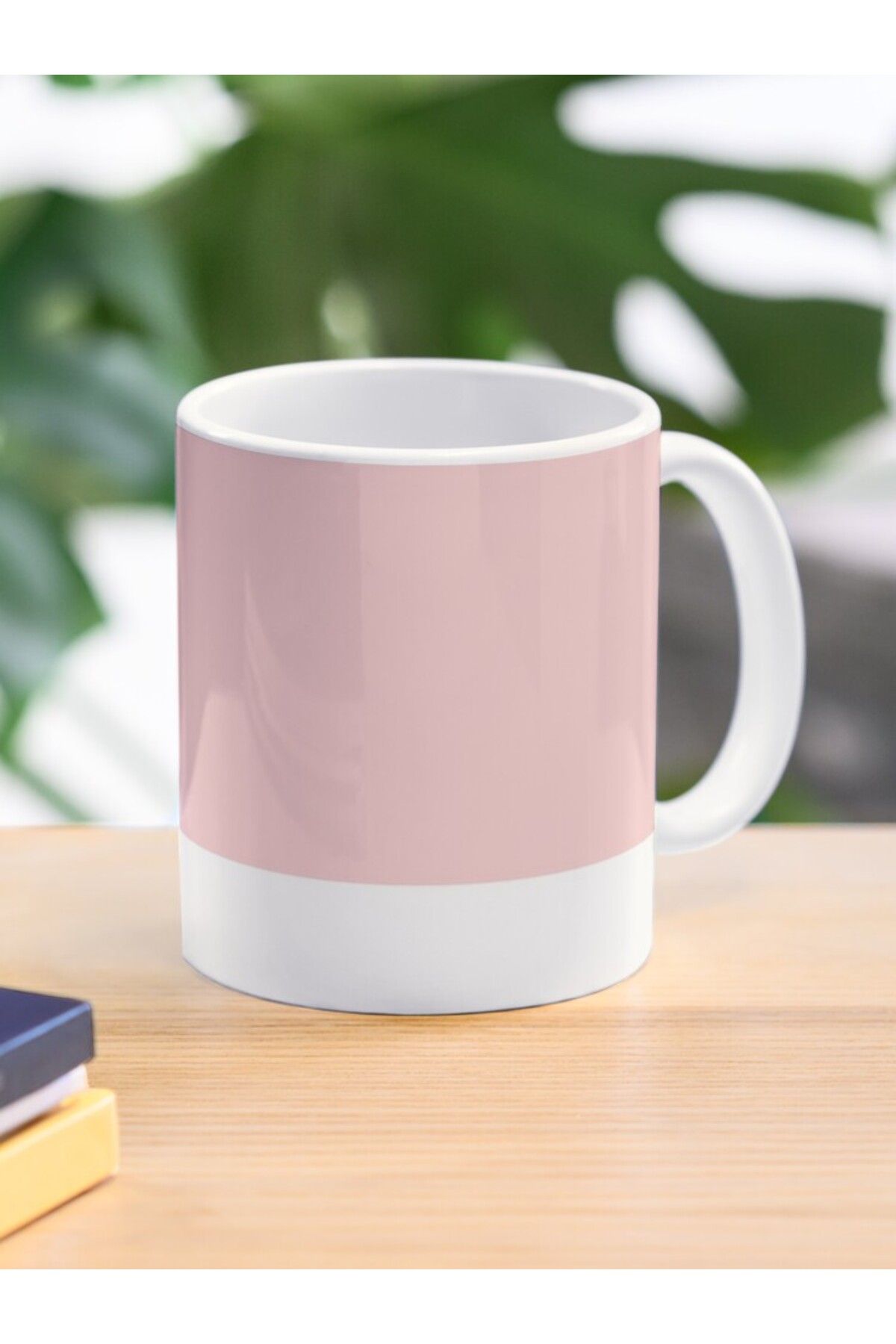 w house Baskılı Kupa Bardak 002707 - Matching mug Pantone 2016 - Rose Quartz Coffee Mug