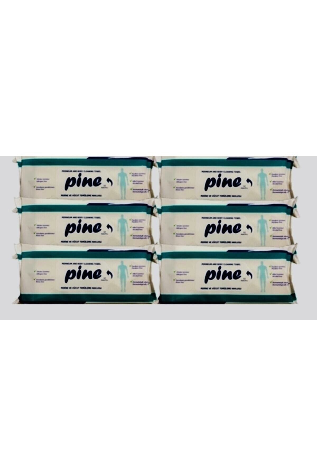 Pine Perine Antibakteriyel Vücut Temizleme Havlusu 52'li (6 PAKET)