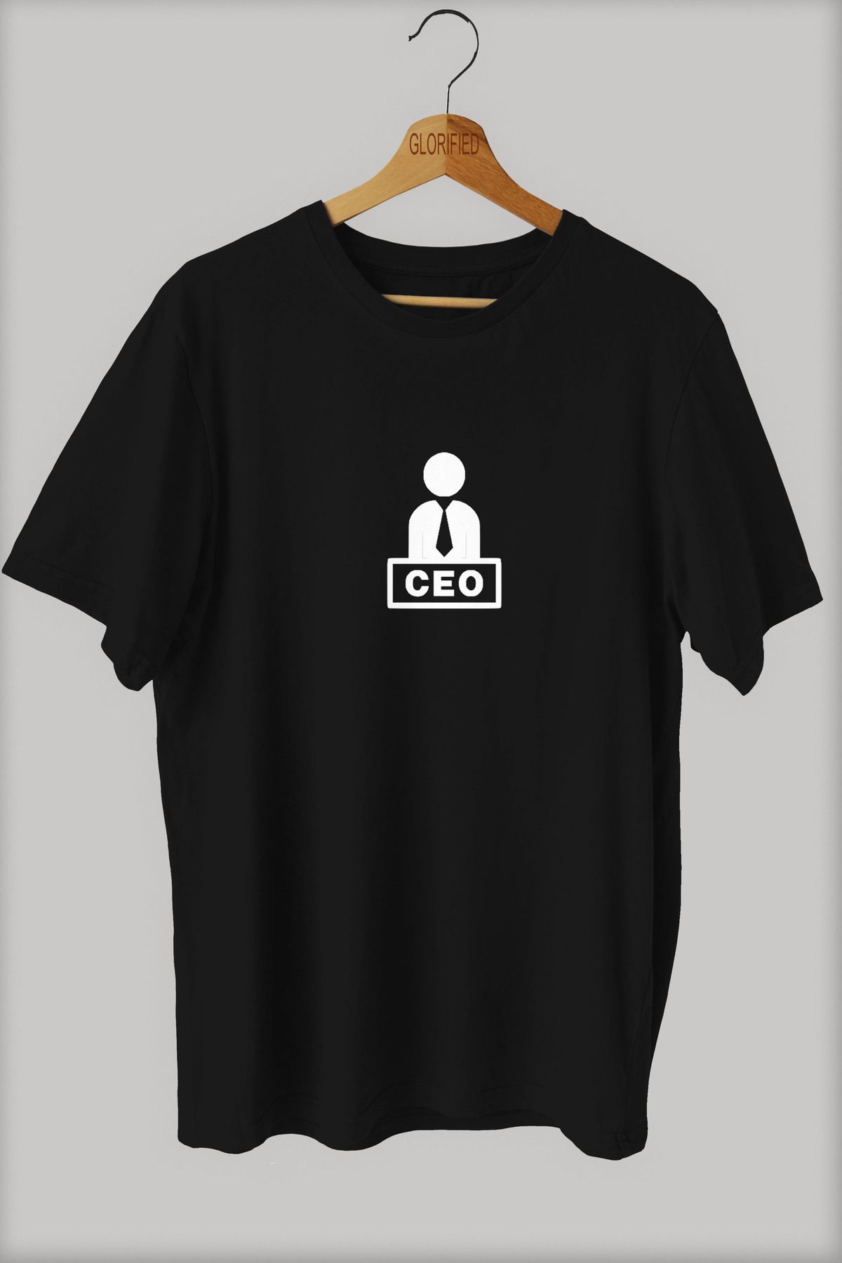 Clothy Fashion Ceo Yöneticilerin Yöneticisi Baskılı Oversize T-shirt ( Tişört ) %100 Cotton