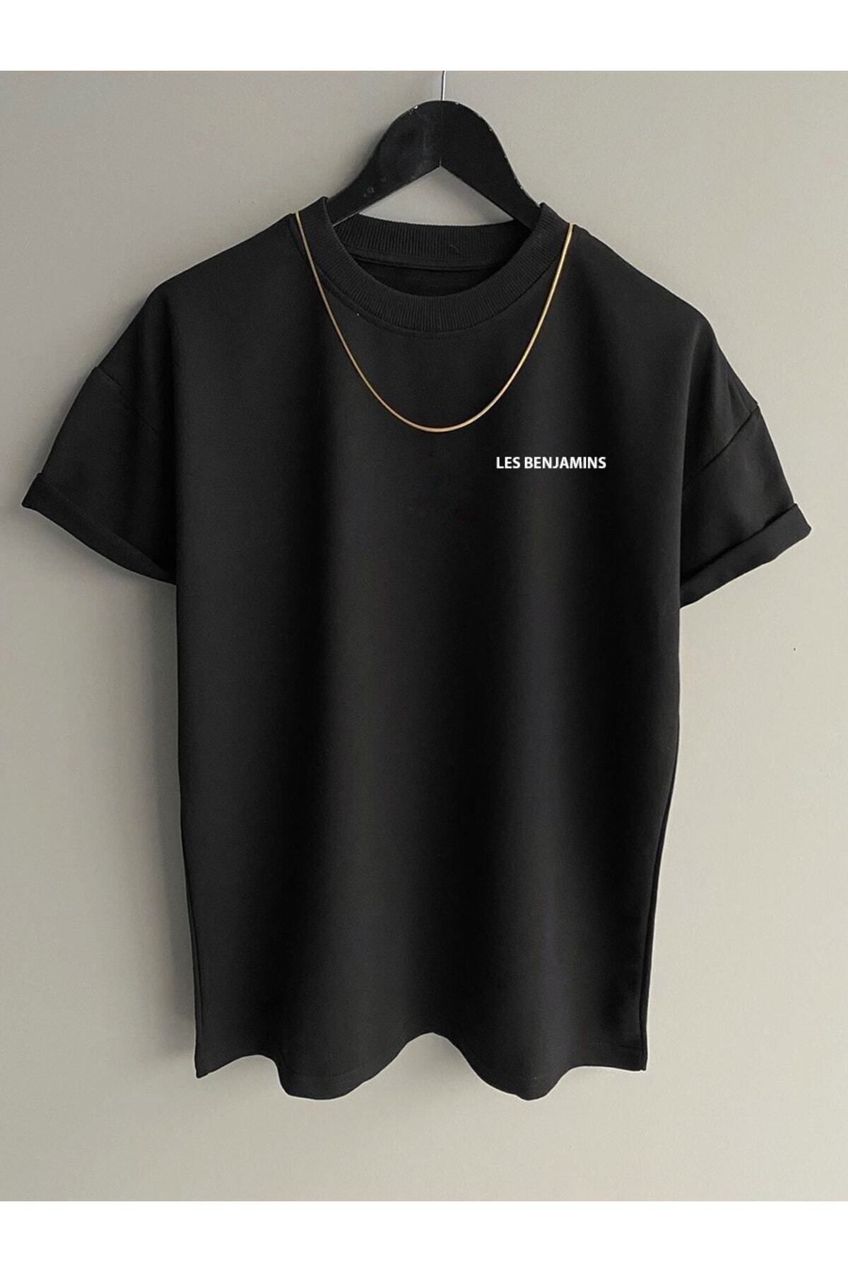 MARECASH Unisex Yazılı Oversize T-shirt