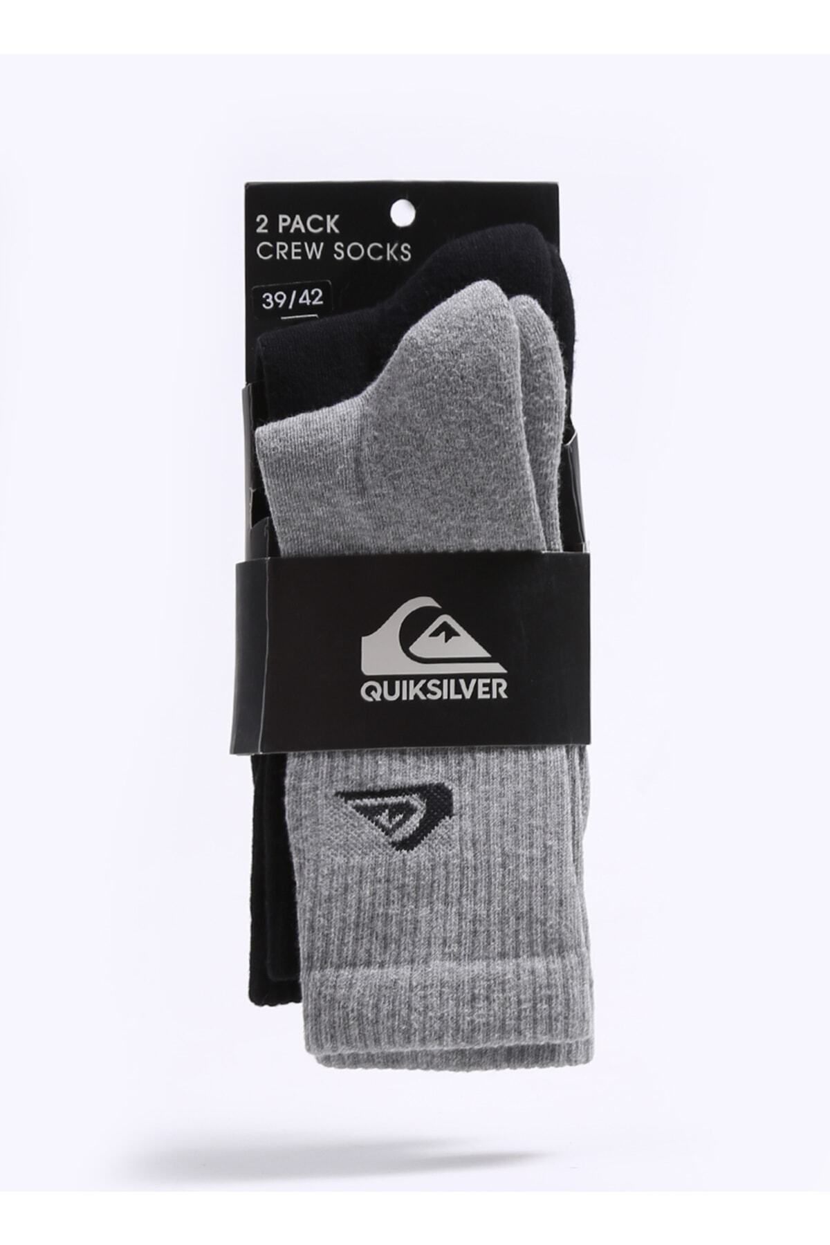 Quiksilver Siyah - Gri Erkek Çorap Teqyaa07007_e_day Sports Socks