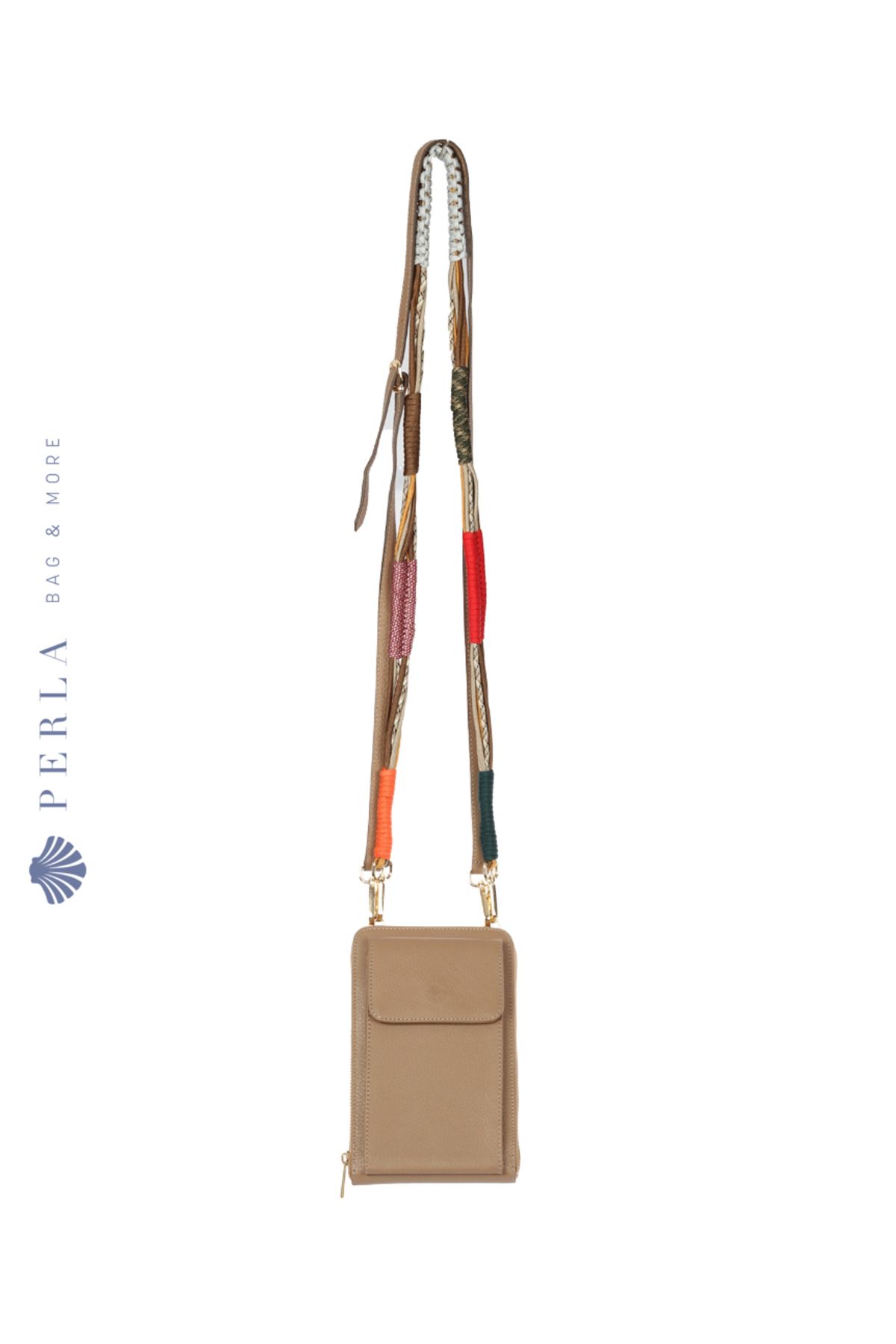 Perla Bag & More Hera Telefonluk - Açık Kahverengi