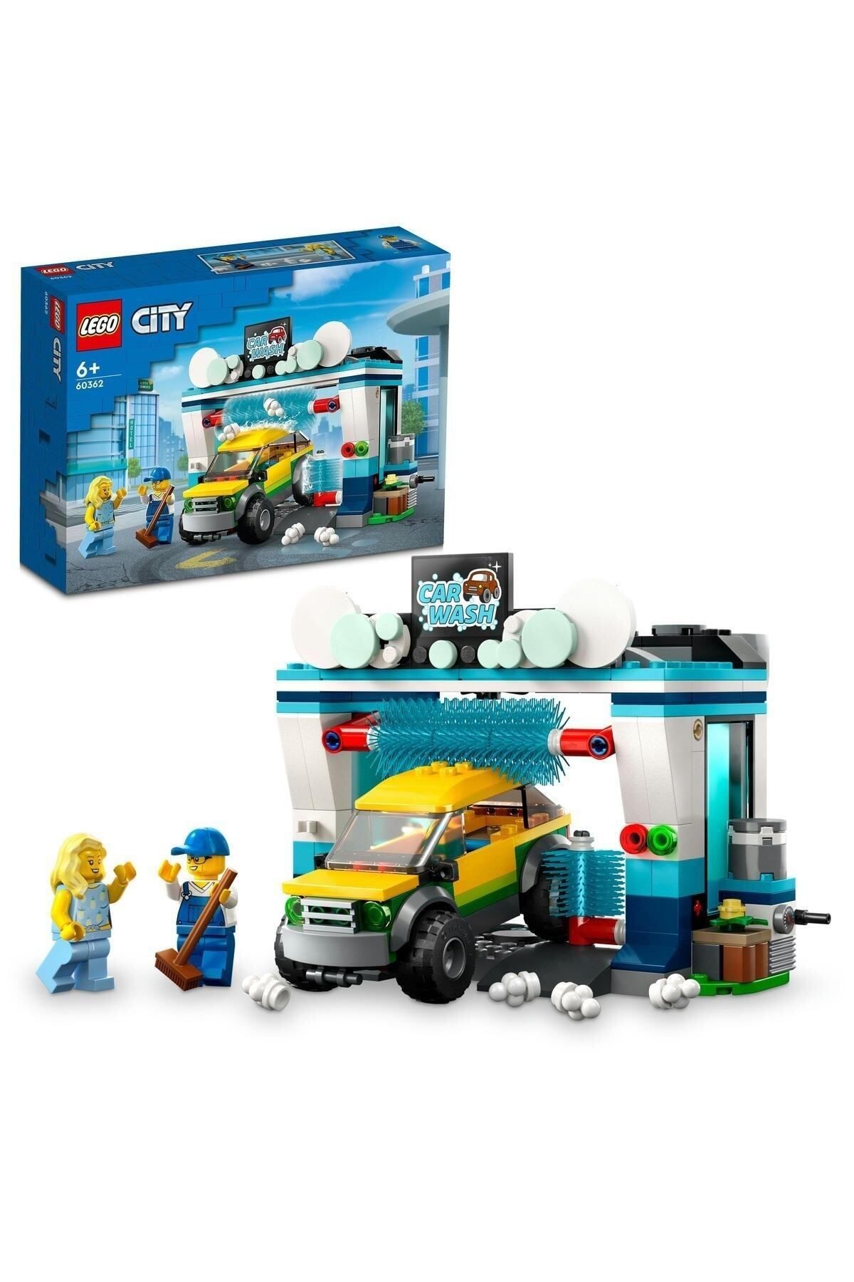 LEGO ®  City Oto Yıkama 60362 - 6 Yaş ve Üzeri Çocuklar İçin Bir Araba