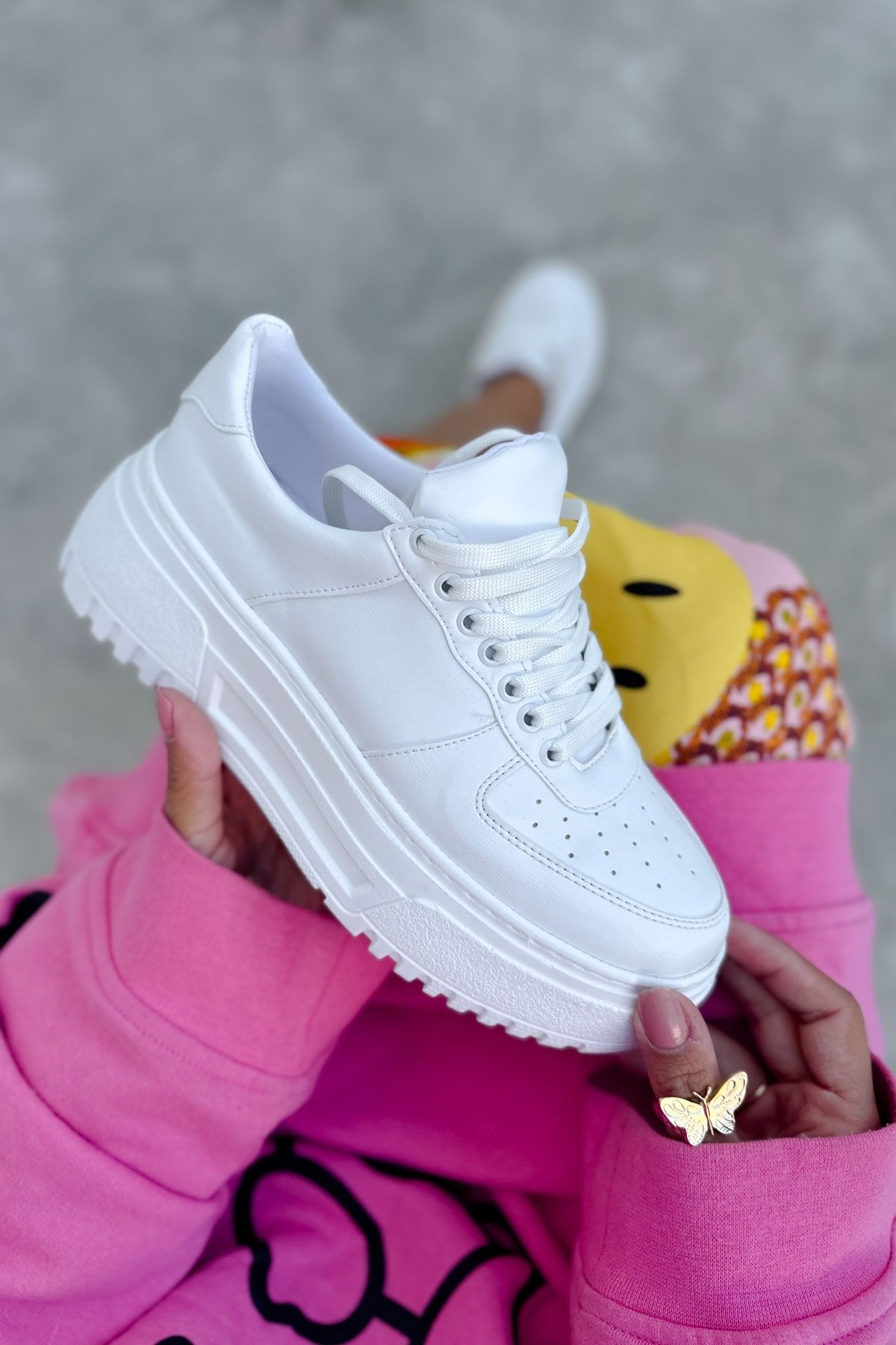 Shoebutik Unicorn Beyaz Sneakers