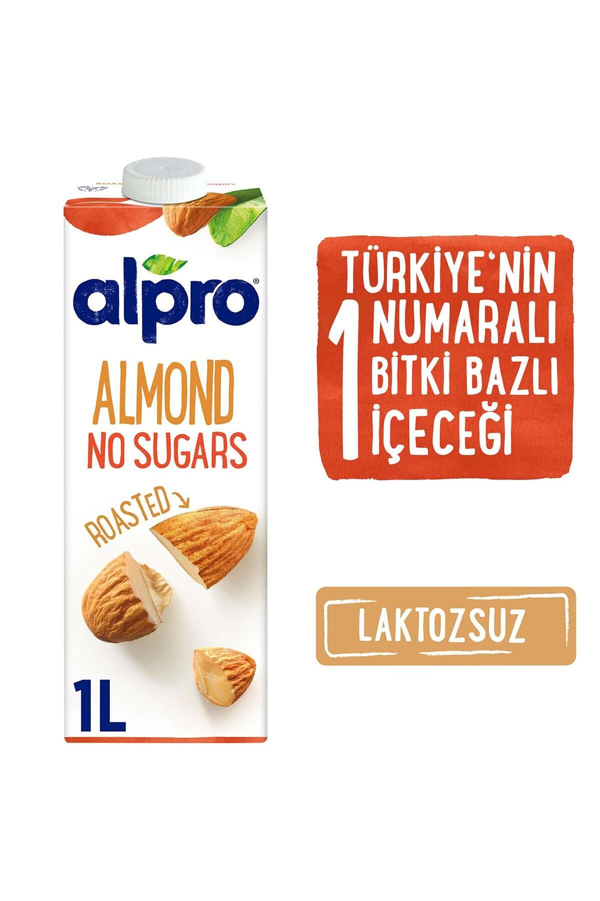 Alpro Şekersiz Badem Sütü 1l