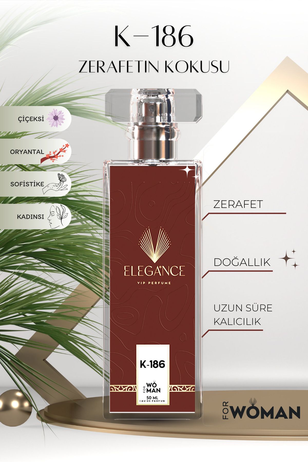 Elegance vip Perfume K-186 Eau De Parfum For Women