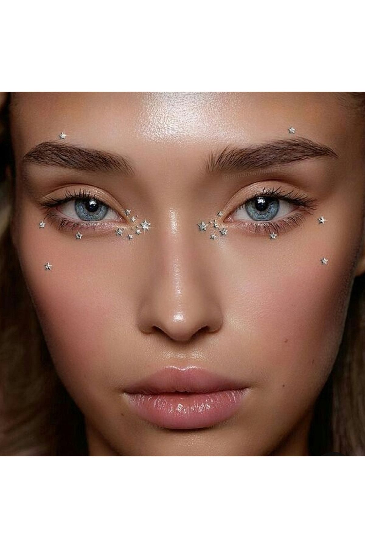 Heppii Kristal Yıldızlı Yüz Taşı Kendinden Yapışkanlı Makyaj Taşı Makeup Stickers Yıldız Tırnak Taşı