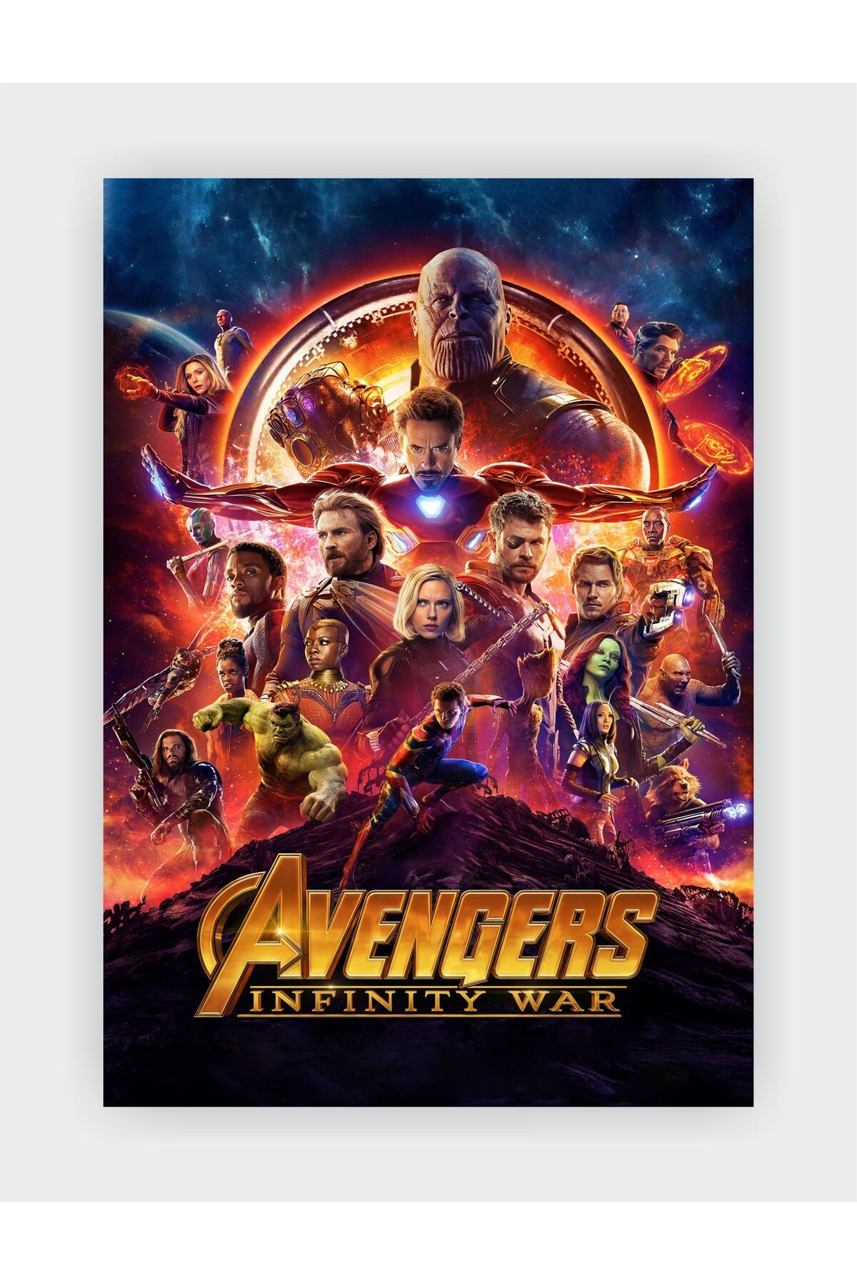 fırsatlar diyarı Avengers: Infinity War Film Duvar Posteri - Kalın Kağıt - Çerçevesiz