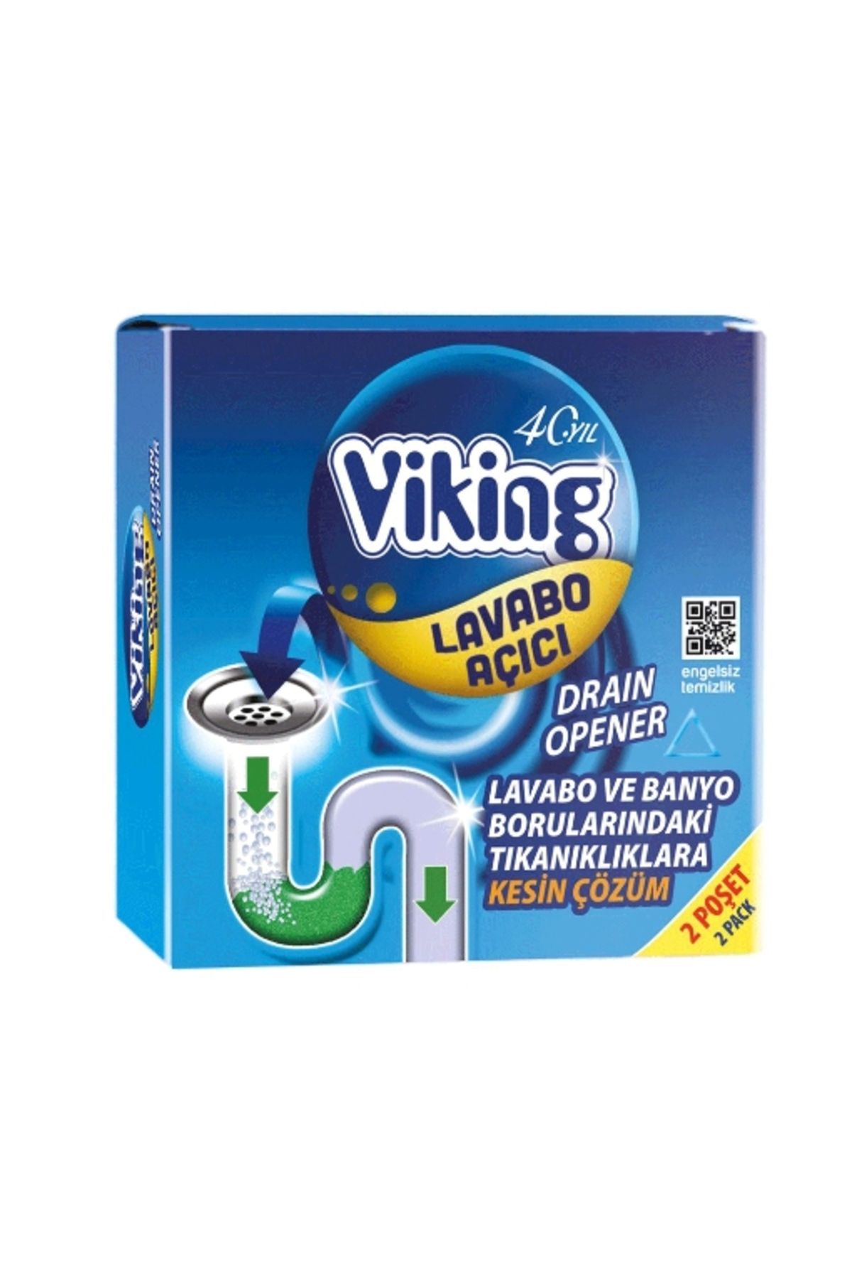 Viking 4'lü Viking Lavabo Açıcı 2x50 Gr. Granül