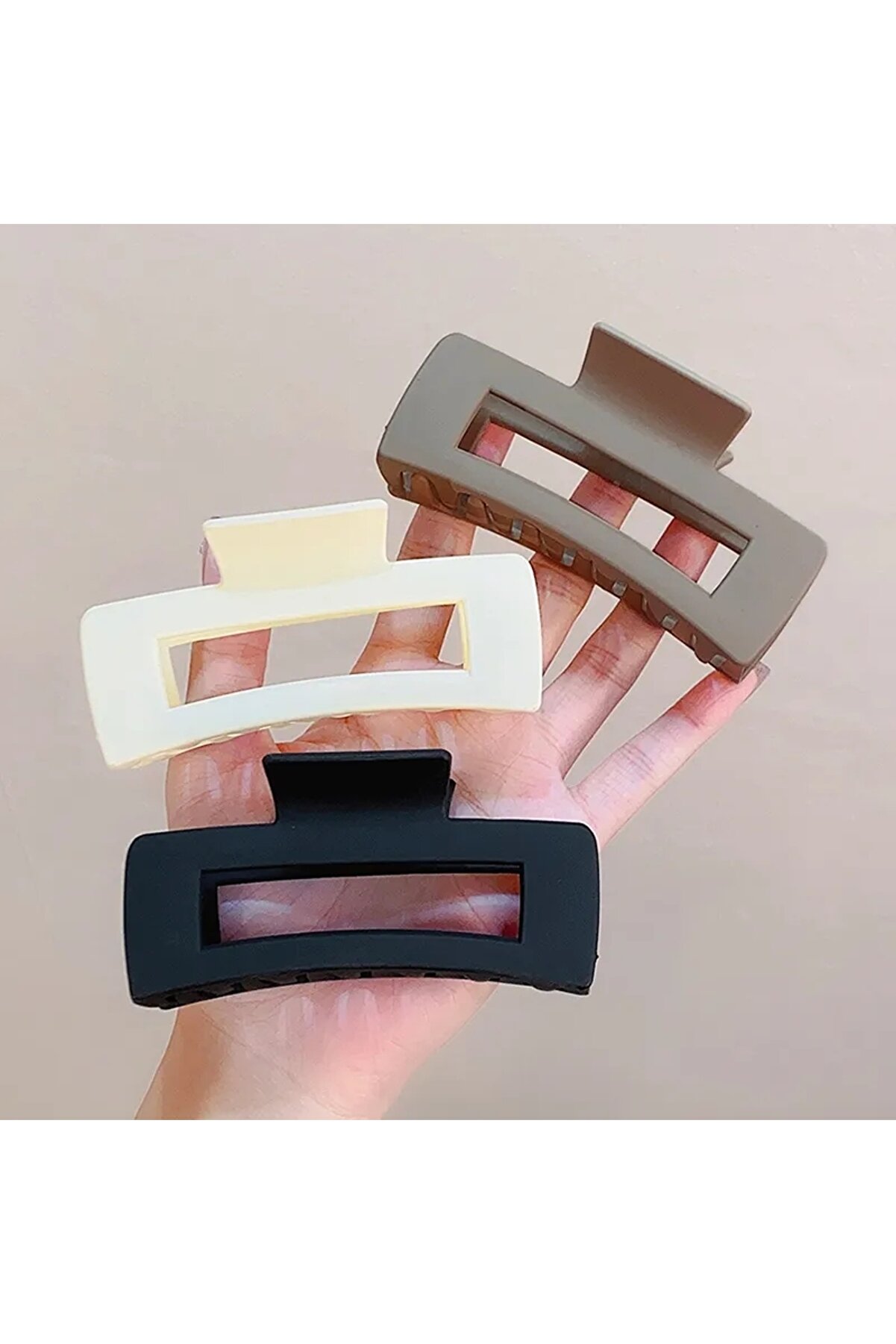 GÜLPEŞE 3 Lü XL Büyük Boy Mandal Toka Saç Pençesi - Saç Bandı ve Aksesuarlar