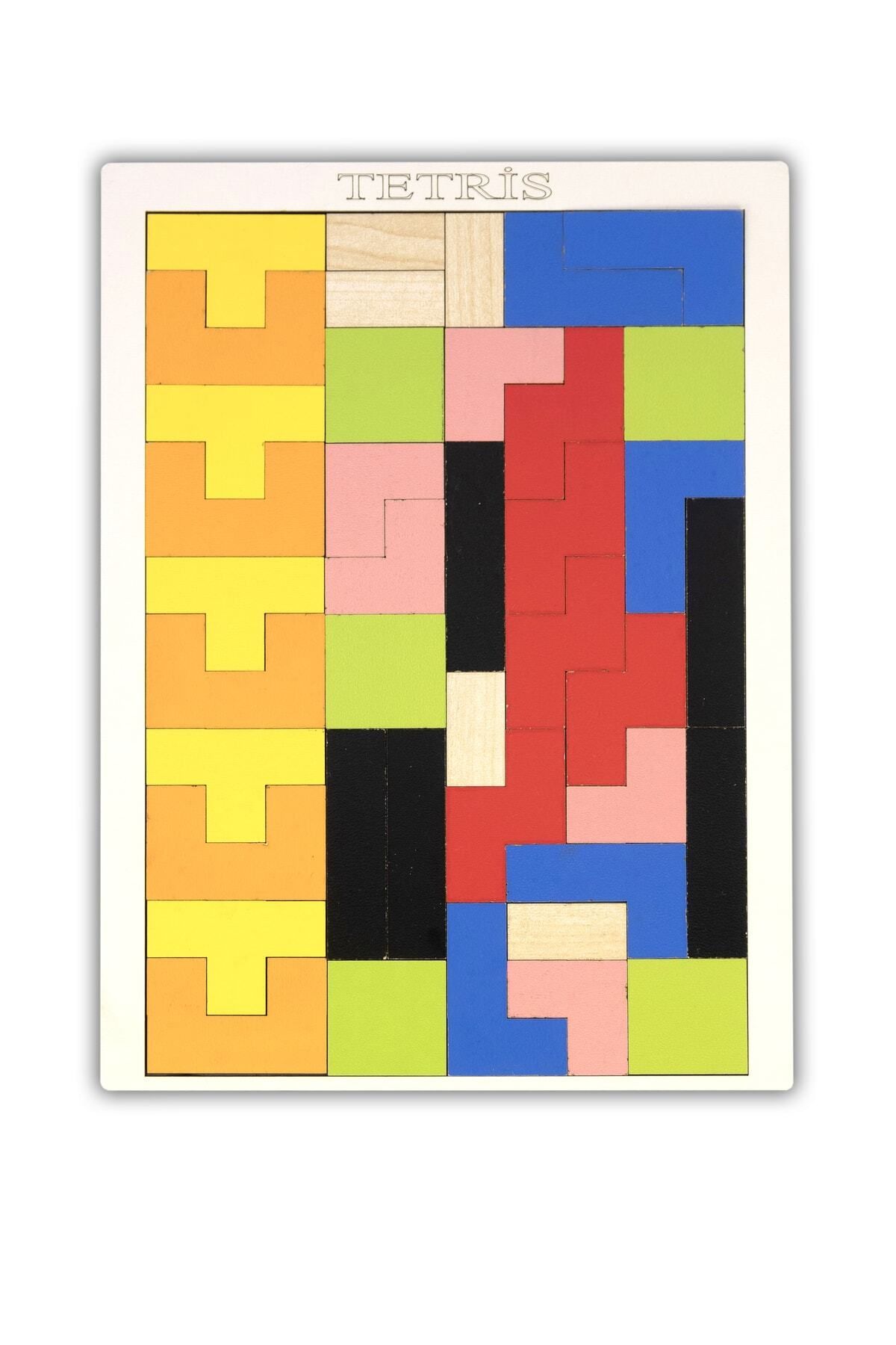 Learning Toys Ahşap Puzzle Zeka Bulmaca Oyuncaklar Tetris Oyunu