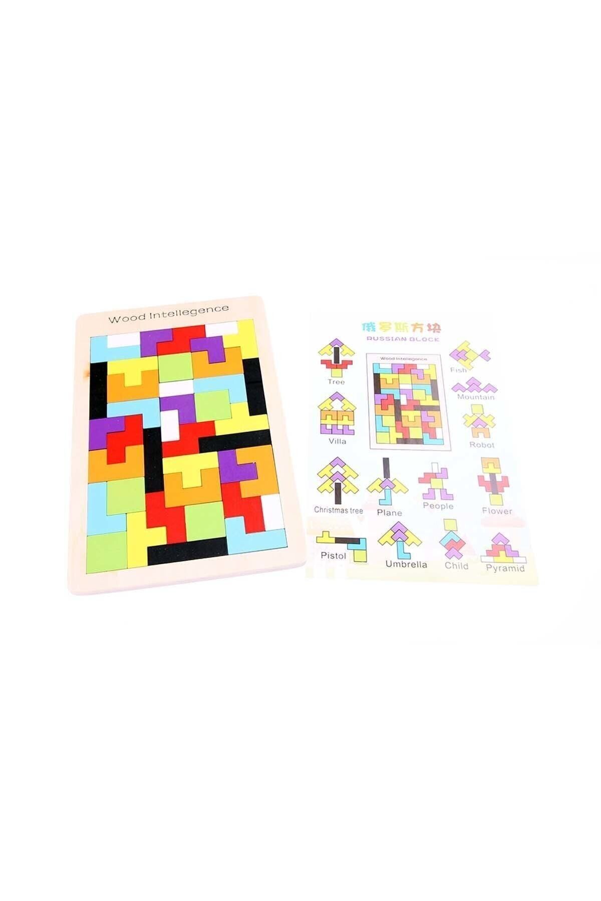 Mia Ahşap Blok Tetris Oyunu /