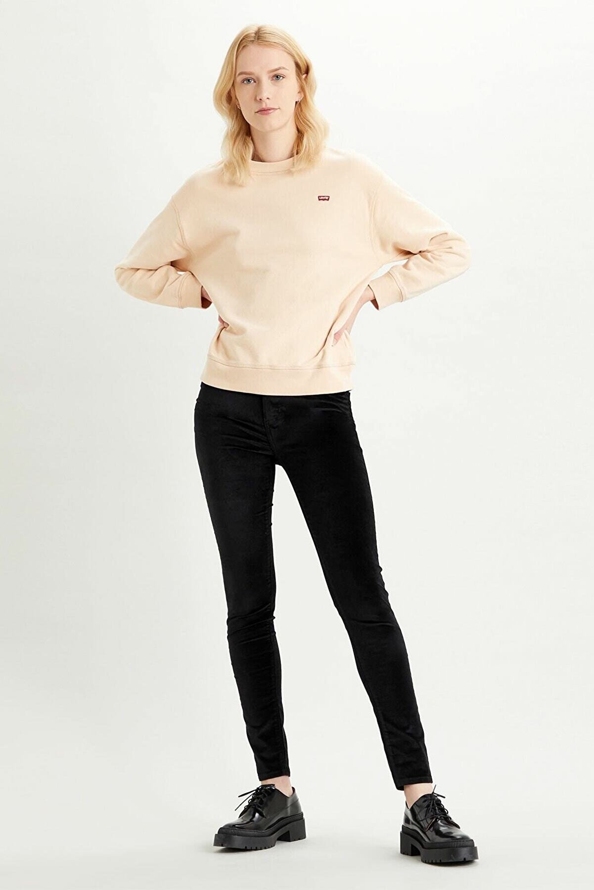 Levi's Kadın 721 Yüksel Bel Skinny Fit Kadın Jean Pantolon-Comfort Velvet Caviar 1888203700