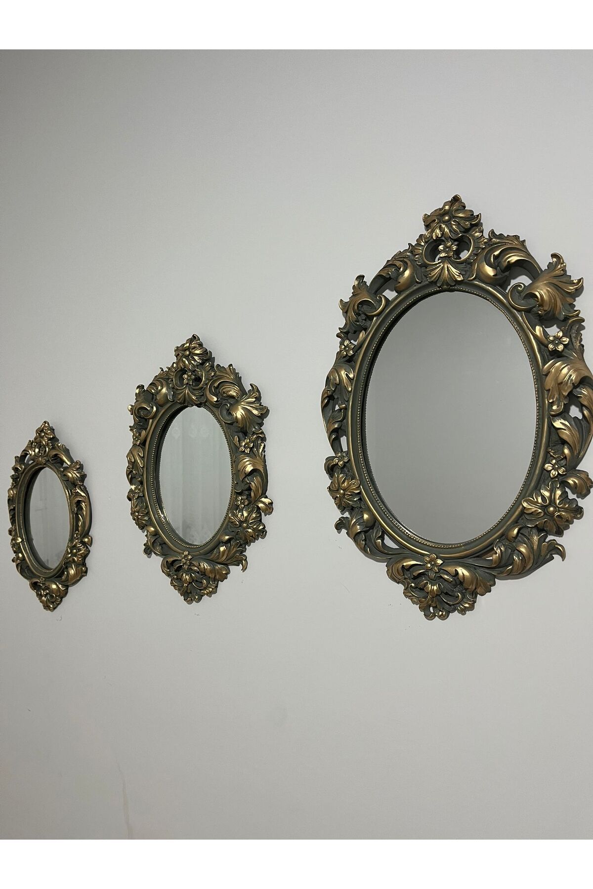 NARART Şık Klasik Hediyelik Üçlü Ayna