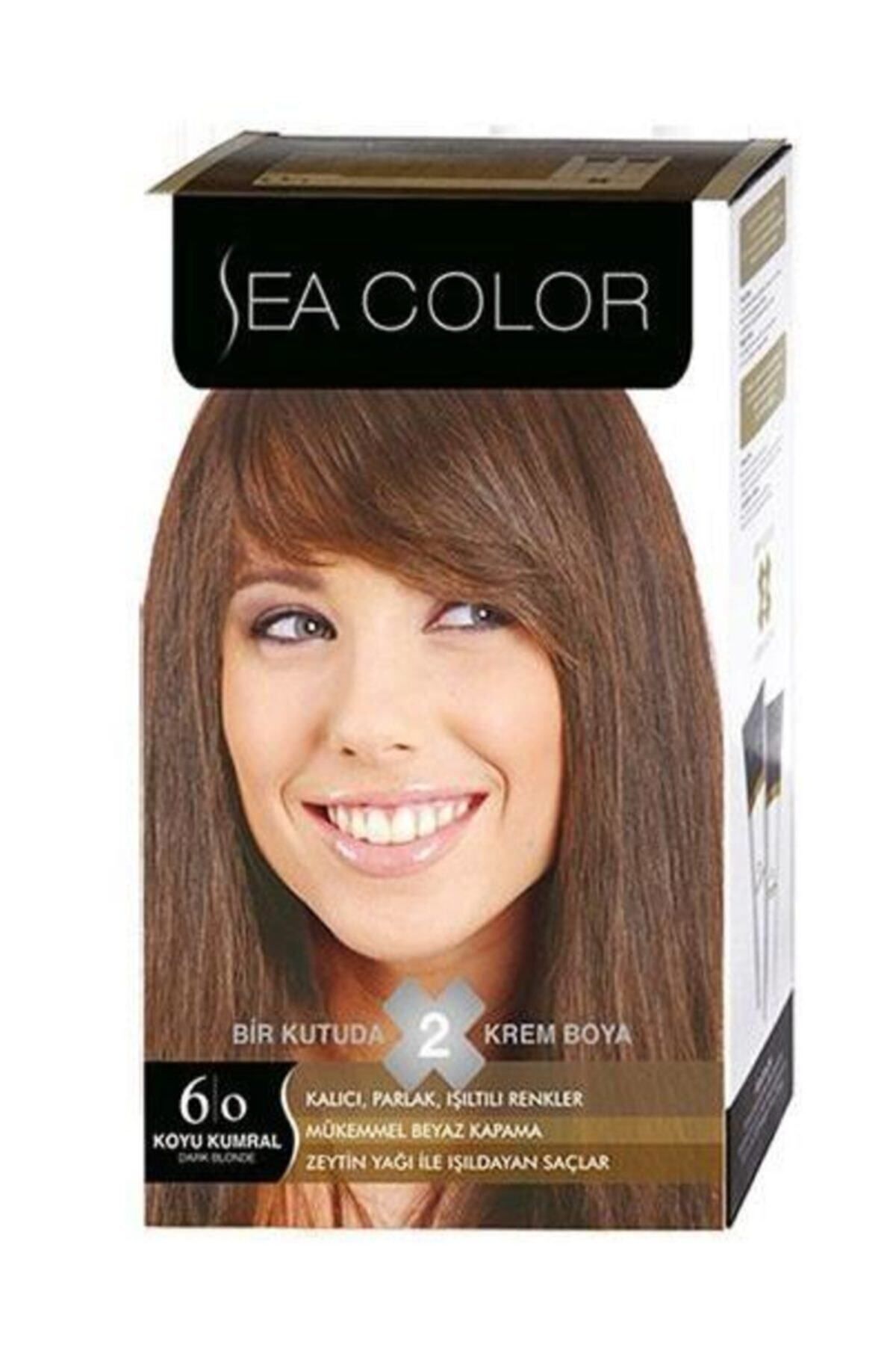 Sea Color 2'li Krem Saç Boyası 6/0 Koyu Kumral 8698753382027