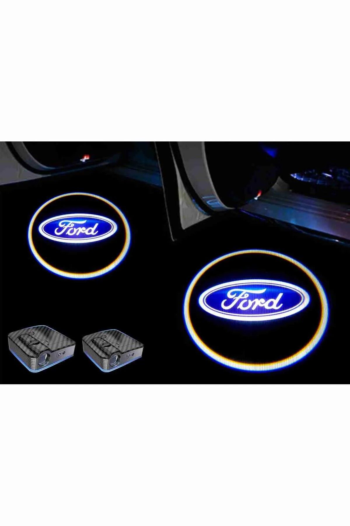 Otoaction OTOACTİON Ford Araçlar İçin Pilli Yapıştırmalı Kapı Altı Led Logo-Projektör