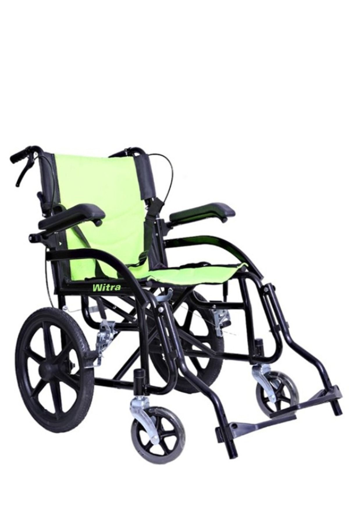 WOLLEX W865 Manuel Katlanabilir Refakatçi Hasta Yaşlı Engelli Transfertekerlekli Sandalyesi