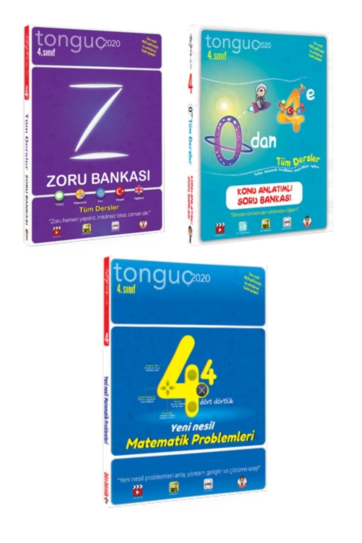 Tonguç Yayınları 4 Sınıf Tüm Dersler Konu Anlatımı Zoru Bankası Ve Matematik Seti