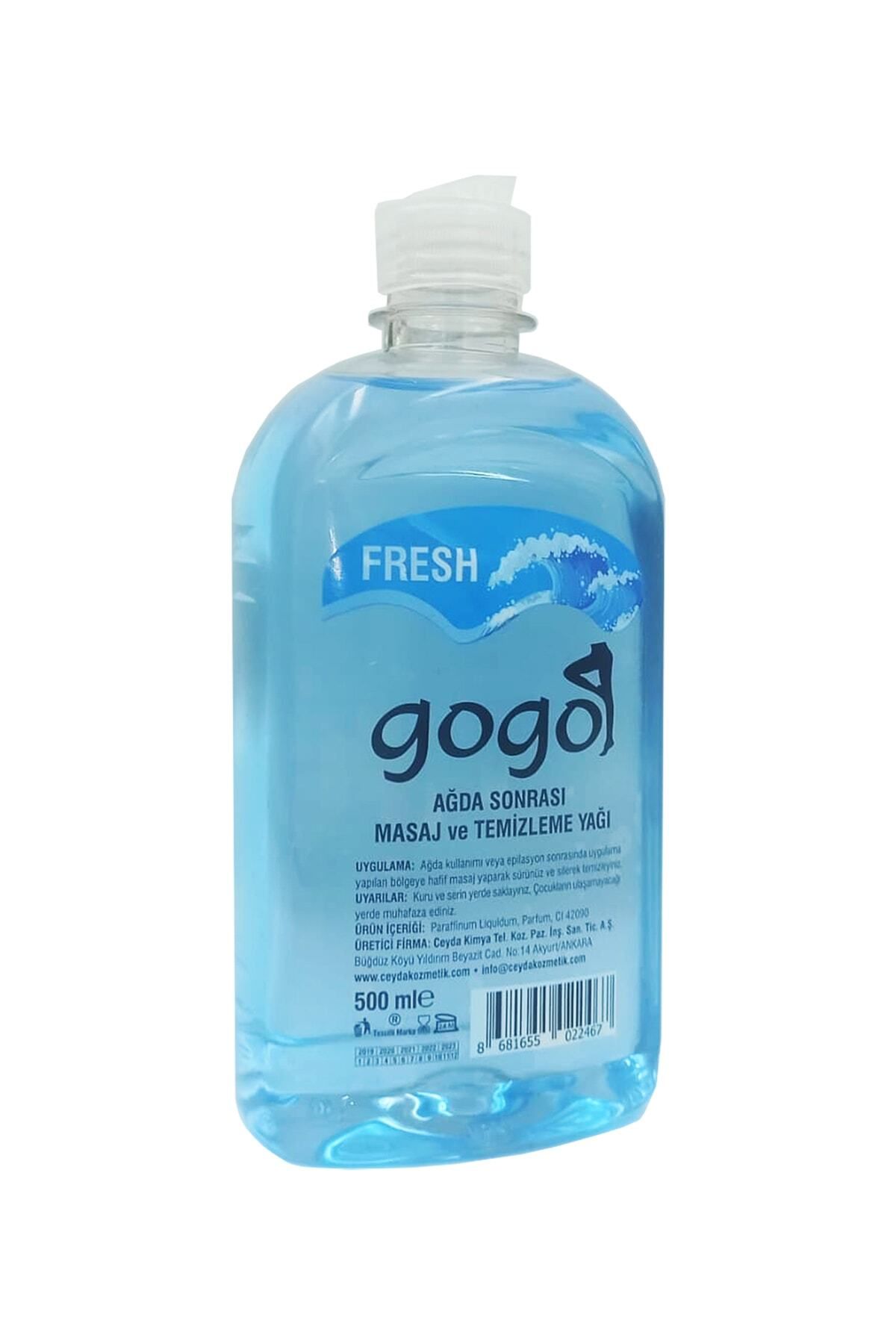 Gogo Ağda Sonrası Masaj Ve Temizleme Yağı Fresh 500ml