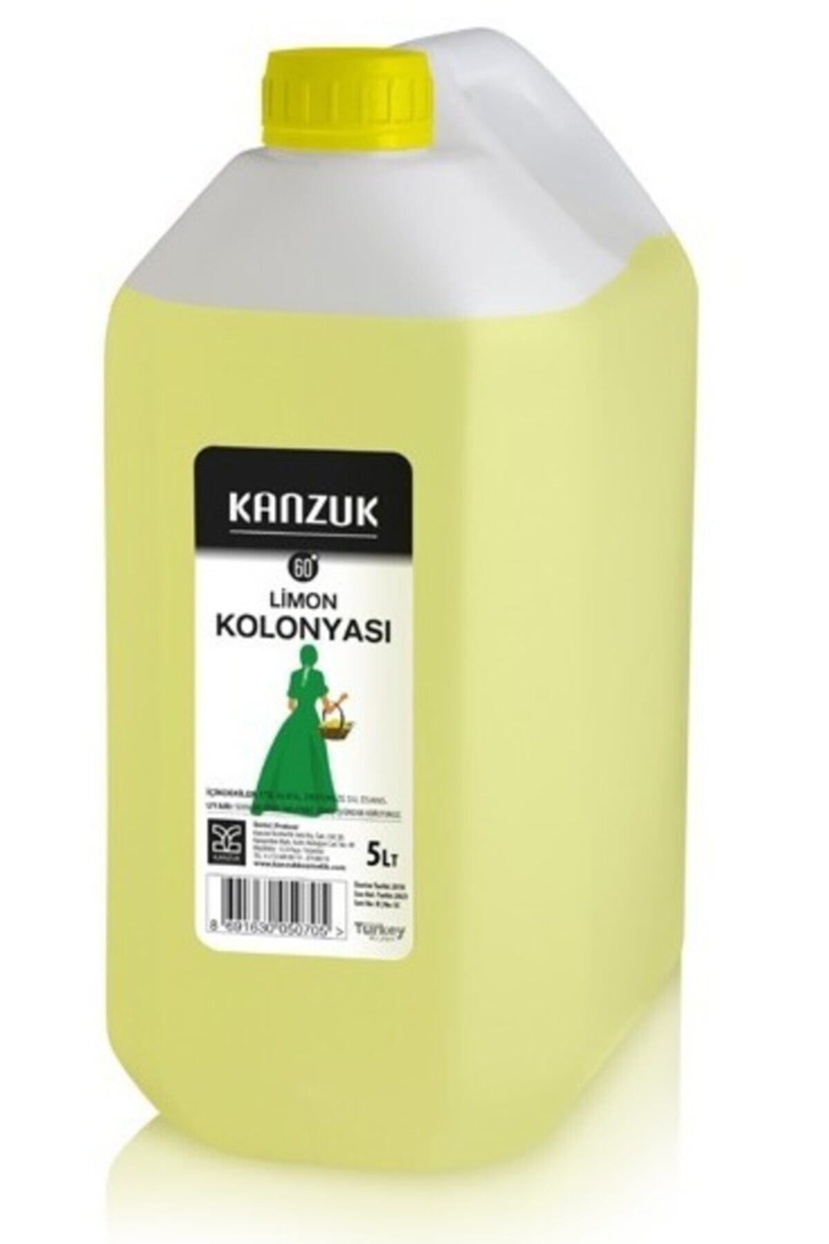 Kanzuk Limon Kolonyası %60 Alkol 5 Litre