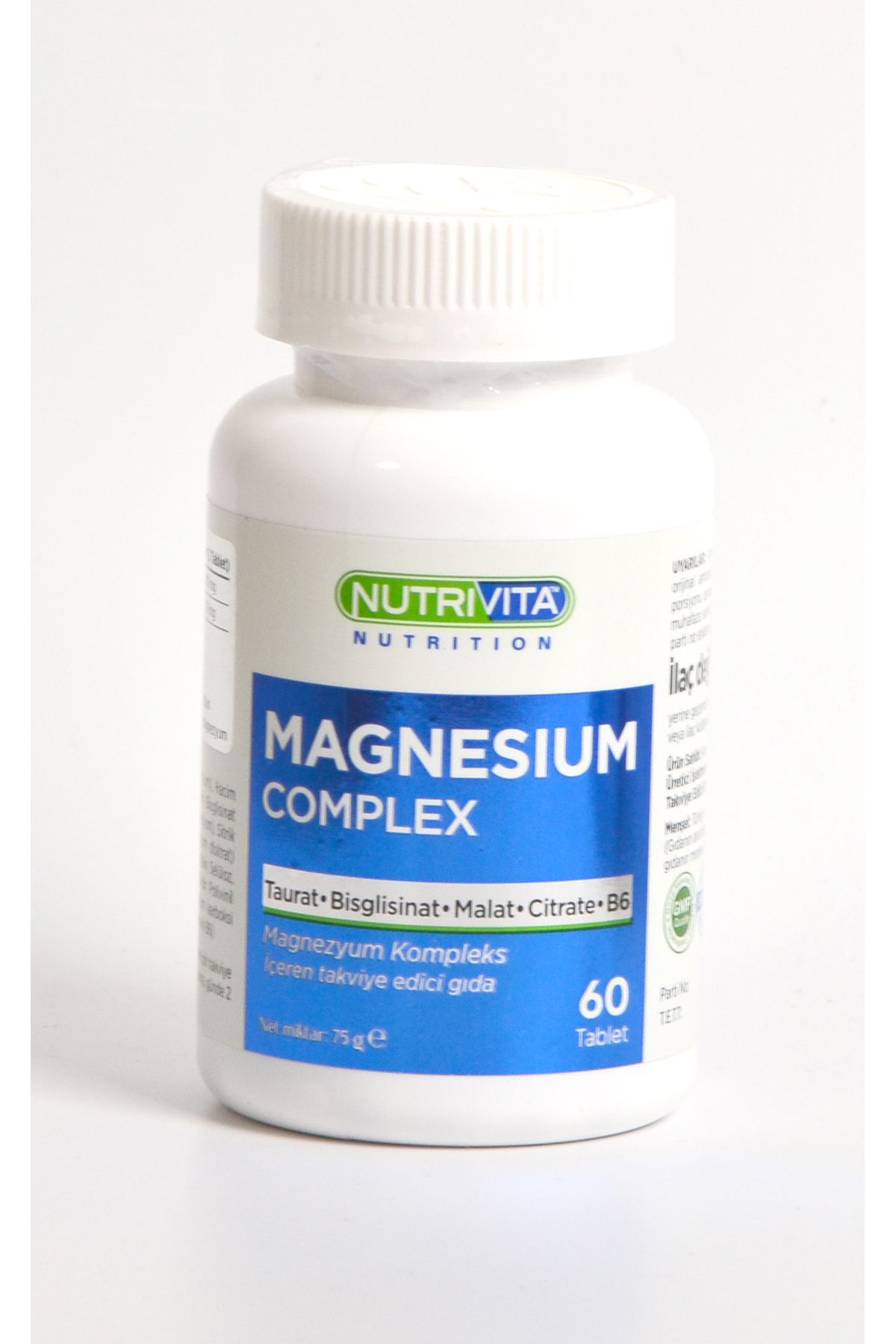 Nutrivita Nutrition 60 Tablet Magnezyum Complex Vitamin B6