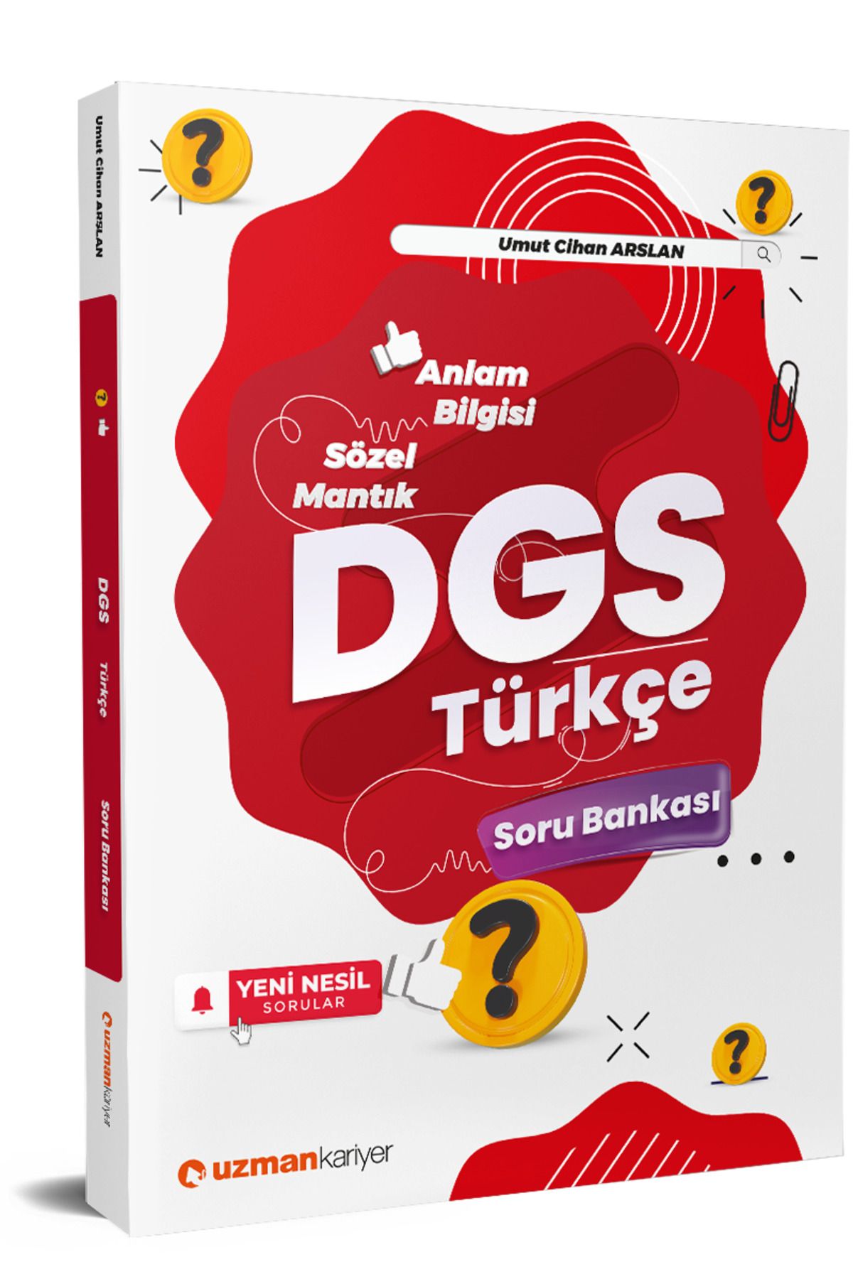 Uzman Kariyer Yayınları 2024 DGS Türkçe Soru Bankası | Sözel Mantık & Anlam Bilgisi