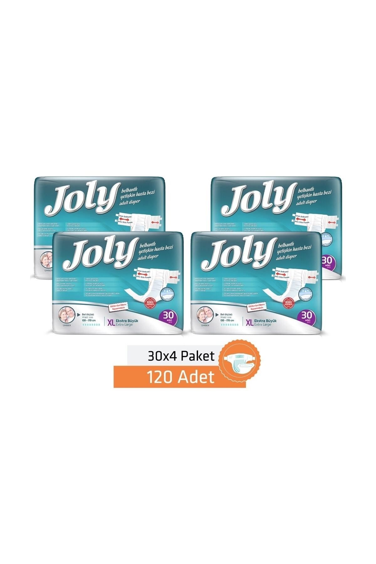 Joly Hasta Bezi Belbantlı 120 Adet (xl) 4 Paket