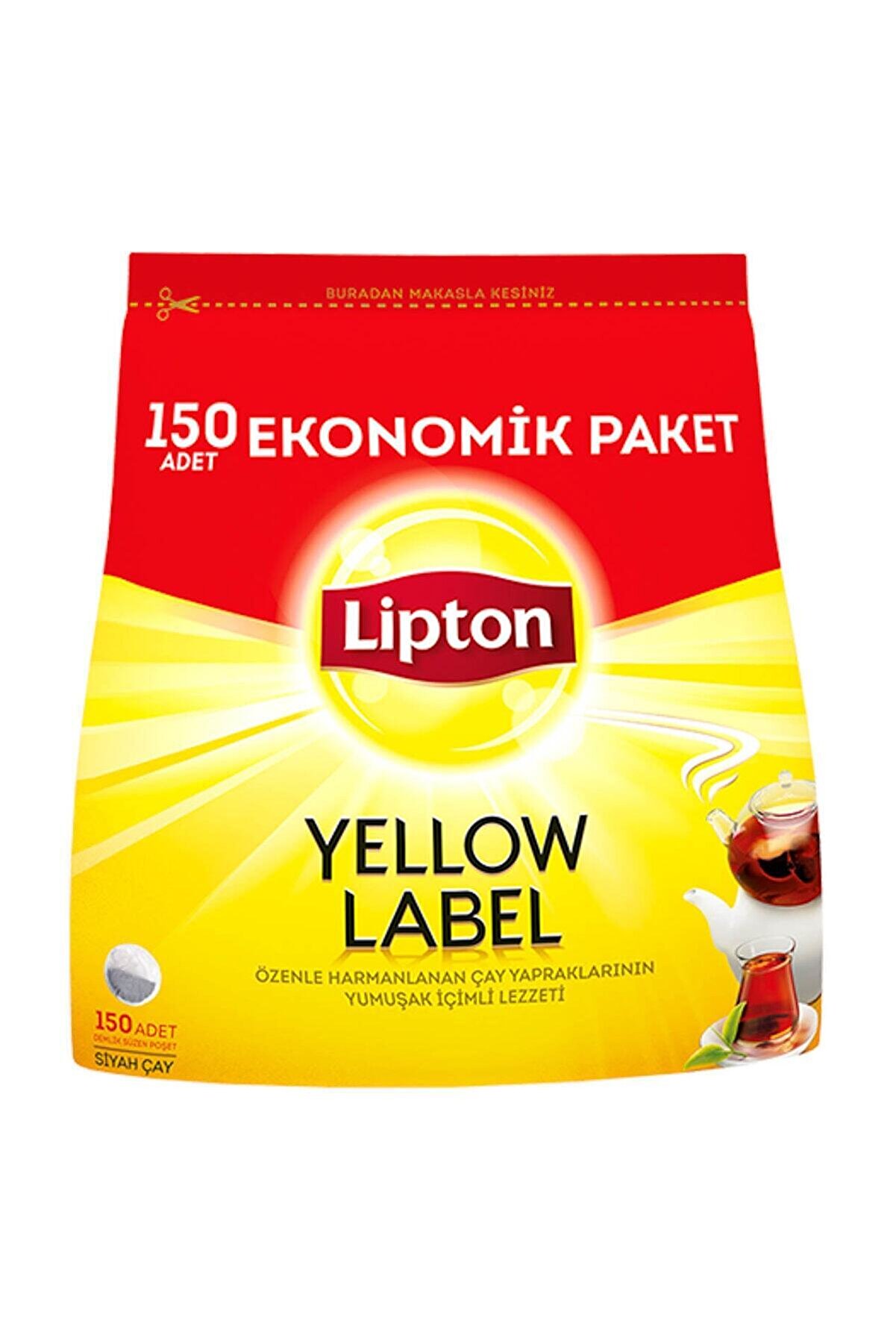 Lipton Yellow Label Demlik Poşet Çay 150'li 480 gr