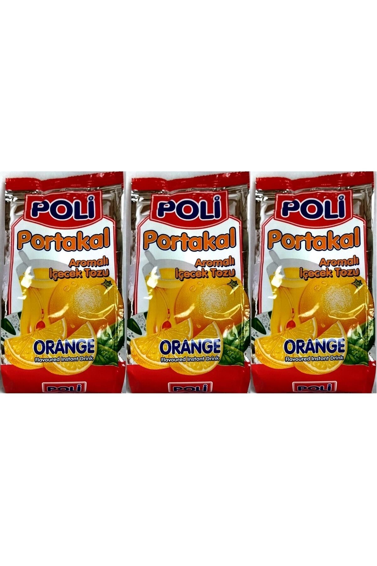 Poli Portakal Aromalı İçecek Tozu Oralet 3 Adet X 300 Gram