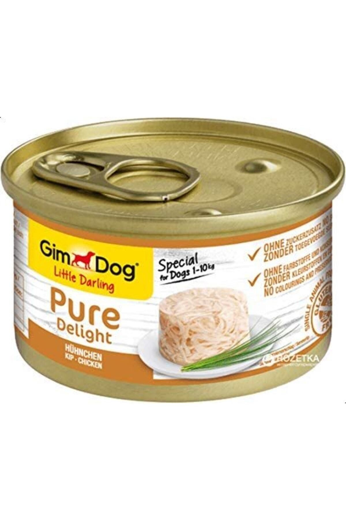 Gimdog Pure Delight Jöle Içinde Parça Tavuklu Yetişkin Köpek Konservesi 85 Gr-farmapets