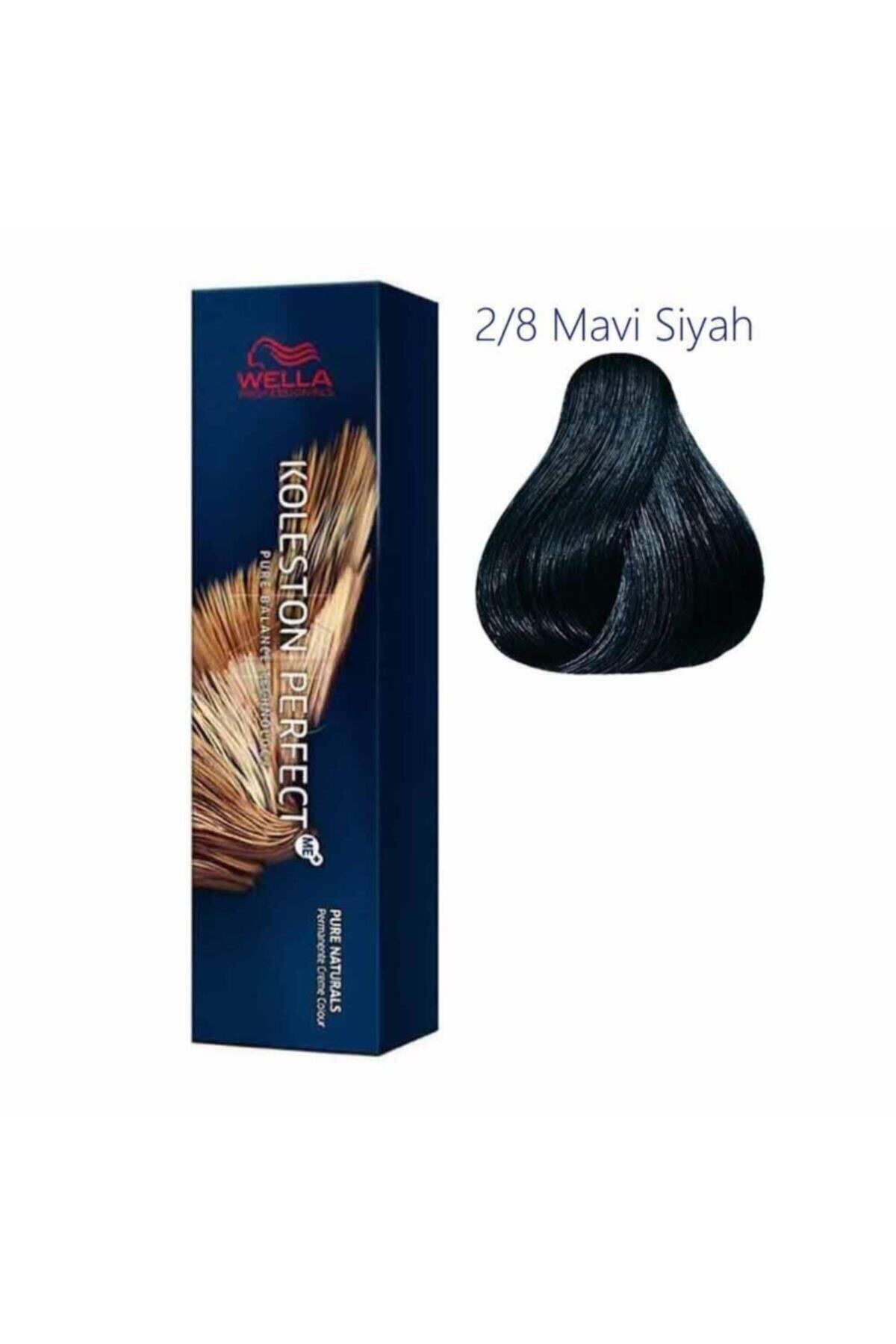 Wella Koleston Perfect Me 2/8 Blue Black Hair Dye 60 ml MADELUİE420